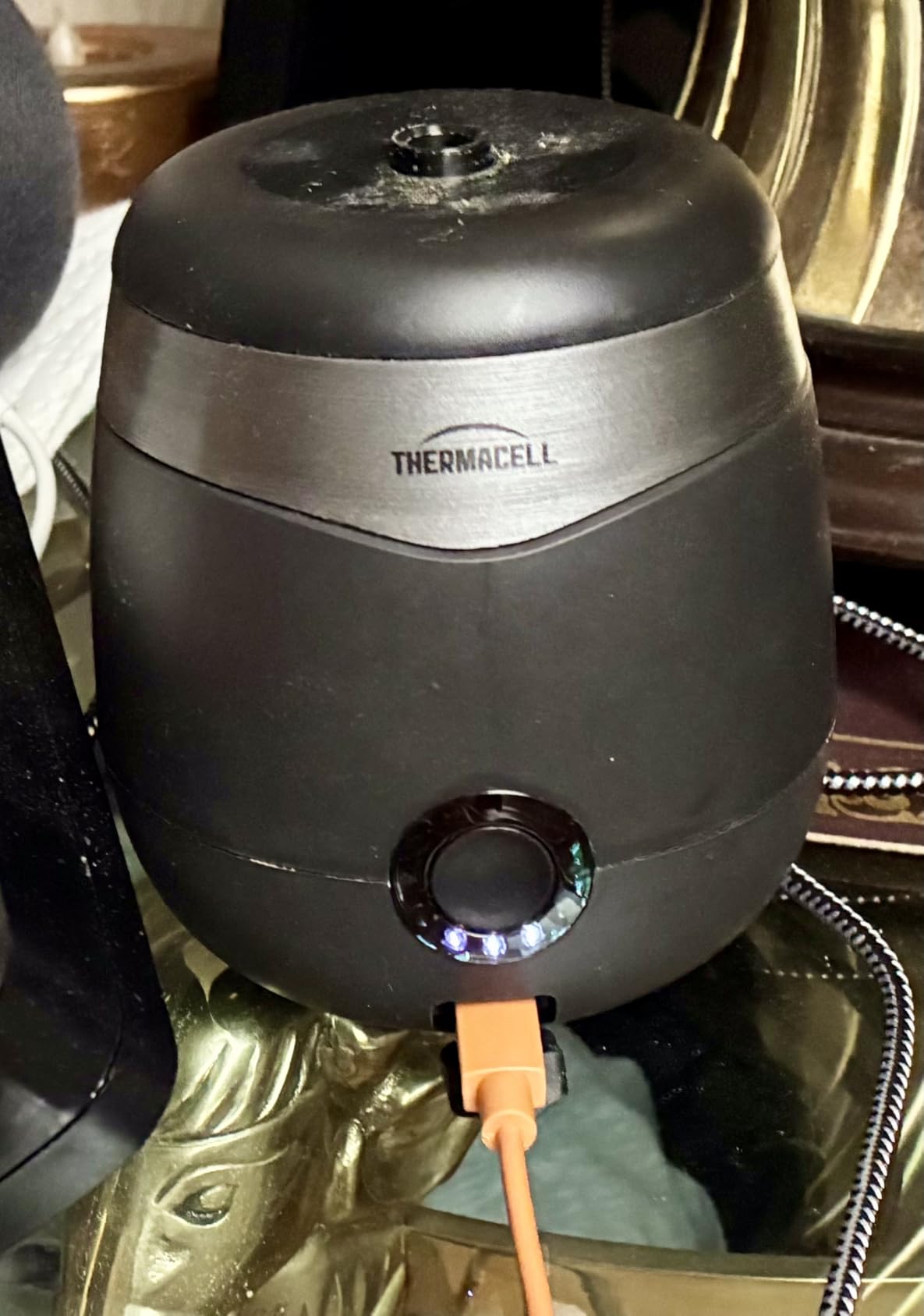 Thermacell E-ZoneGuard Patio Rechargeable Mosquito Repeller, 9-Hr Battery | 20-FT Zone; 12-Hr Refill; Scientifically Proven Outdoor Protection; Bug Spray Alternative; Scent Free; DEET-Free customer photo 1