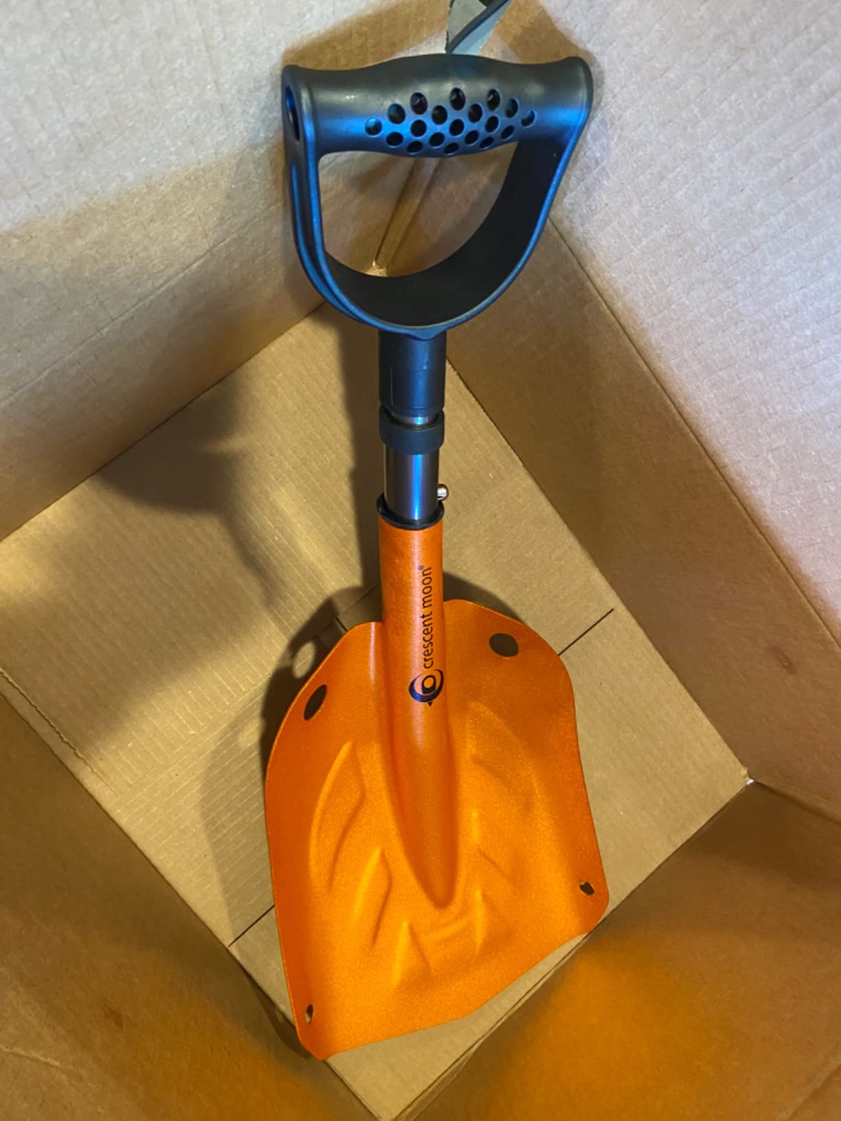 Crescent Moon Collapsible Snow Shovel for Car & Adventures - Portable Avalanche Shovel, Multi-Use Design for Camping, Emergencies, Backcountry Backpack Adventures, ATVs, Snowmobiles & Ice Fishing customer photo 2