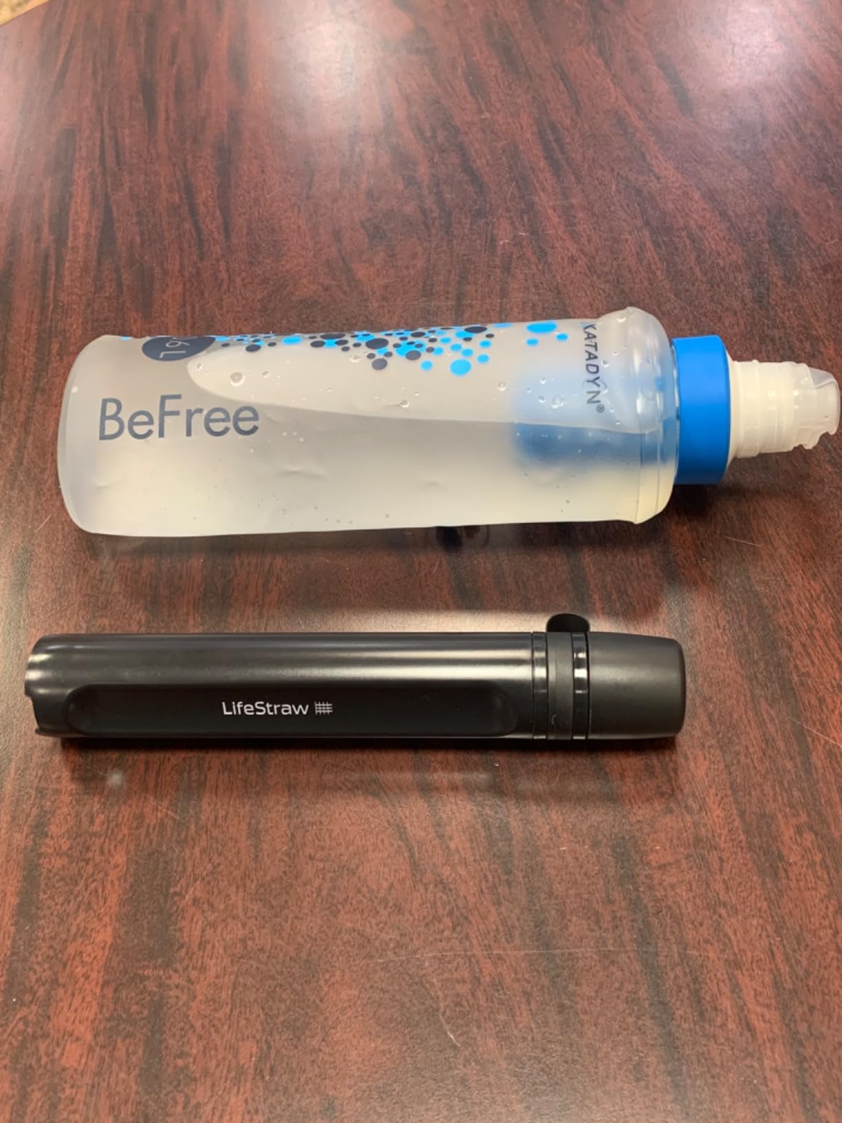 LifeStraw Peak Series - Personal Water Filter Straw for Backup Filtration, Emergency, Survival, and Ultralight Hydration, Dark Mountain Gray customer photo 1