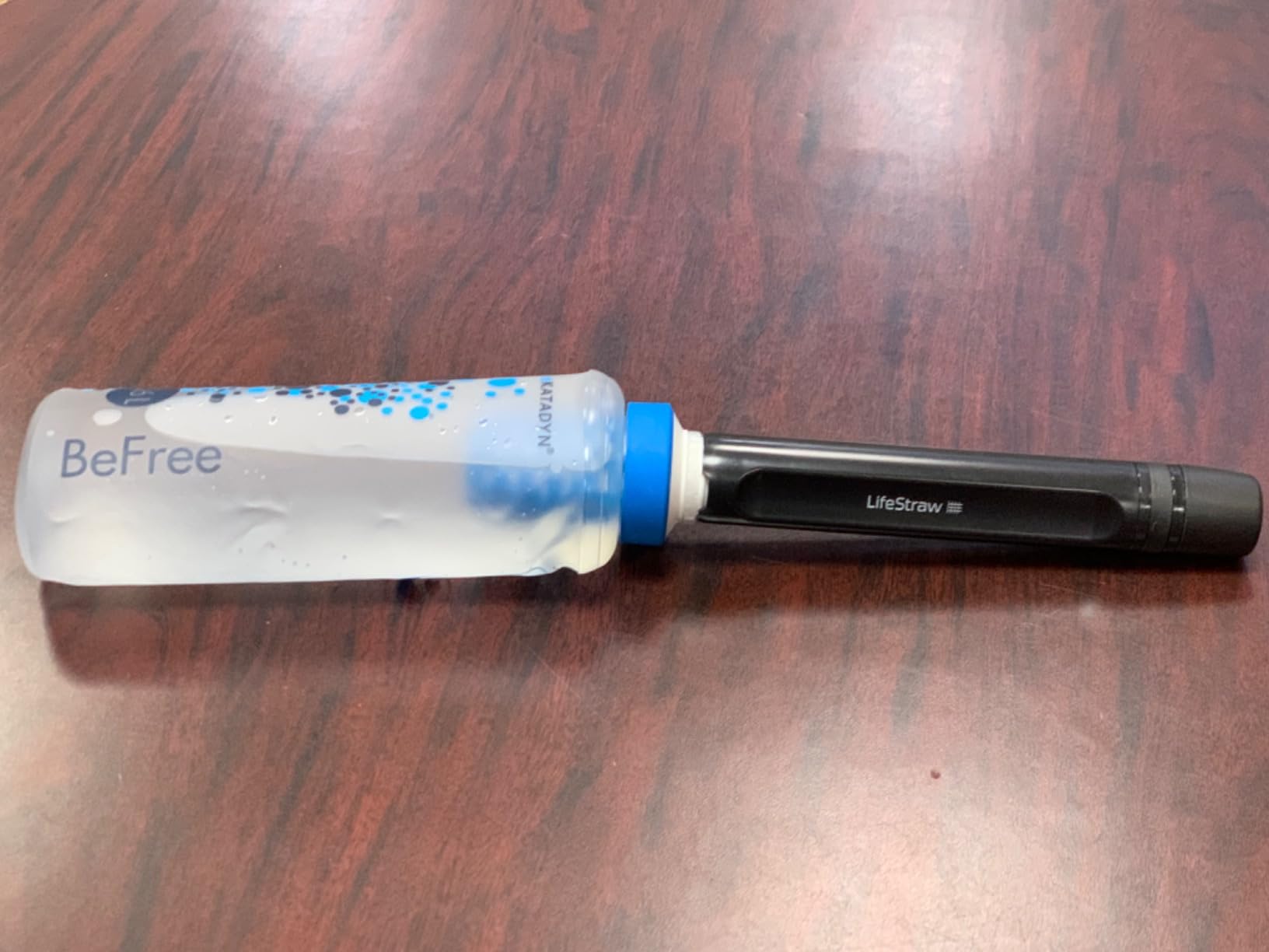 LifeStraw Peak Series - Personal Water Filter Straw for Backup Filtration, Emergency, Survival, and Ultralight Hydration, Dark Mountain Gray customer photo 2