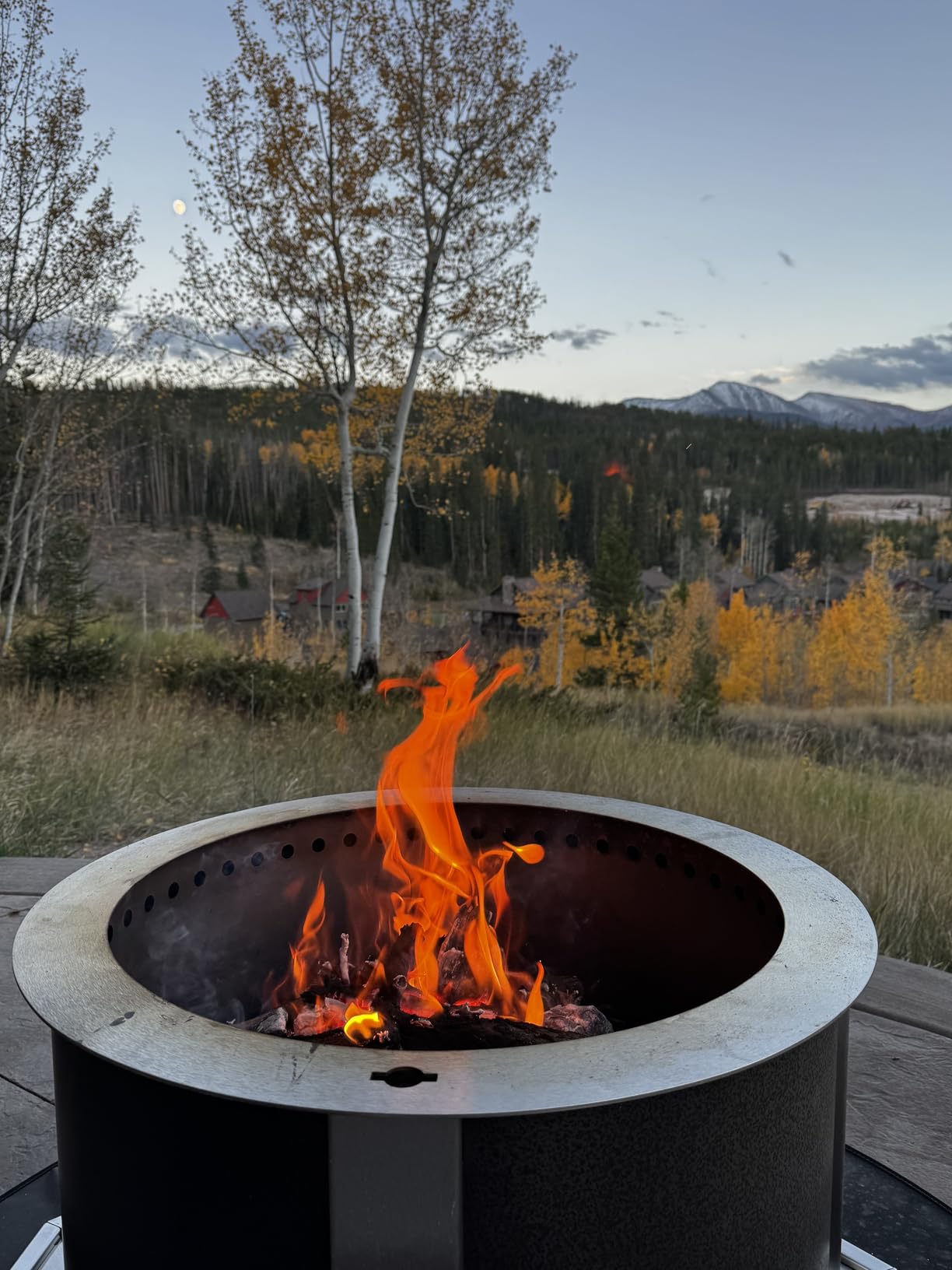 Breeo Smokeless Fire Pit (X Series 24, Corten Steel) | 27.5 inch Smokeless Firepit for Outside | 62 Pounds | Ideal for Families Compatible with Wide Range of Breeo Accessories customer photo 2