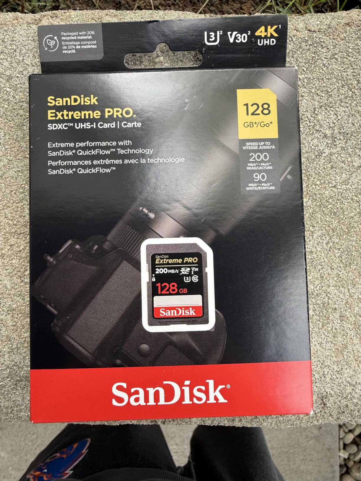 SanDisk 32GB Extreme PRO SDHC UHS-I Memory Card - C10, U3, V30, 4K UHD, SD Card - SDSDXXO-032G-GN4IN | Up to 140MB/s, Up to 200MB/s, UHS-I, V30, U3, Class 10, 4K video customer photo 1
