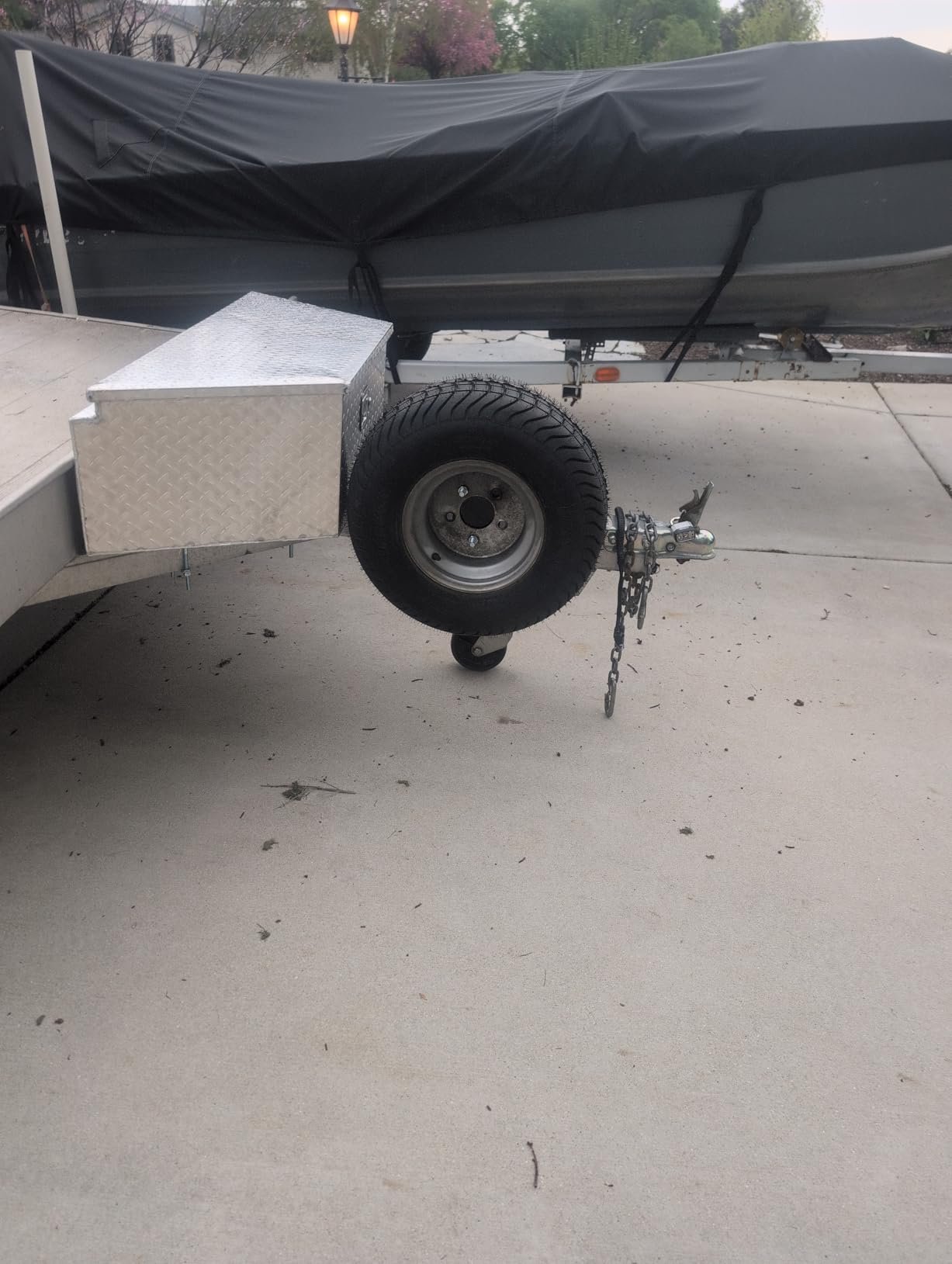 MaxxHaul 50214 Spare Tire Carrier Mount for Utility Boat Trailer Bracket Holds 4 Lugs (4 on 4