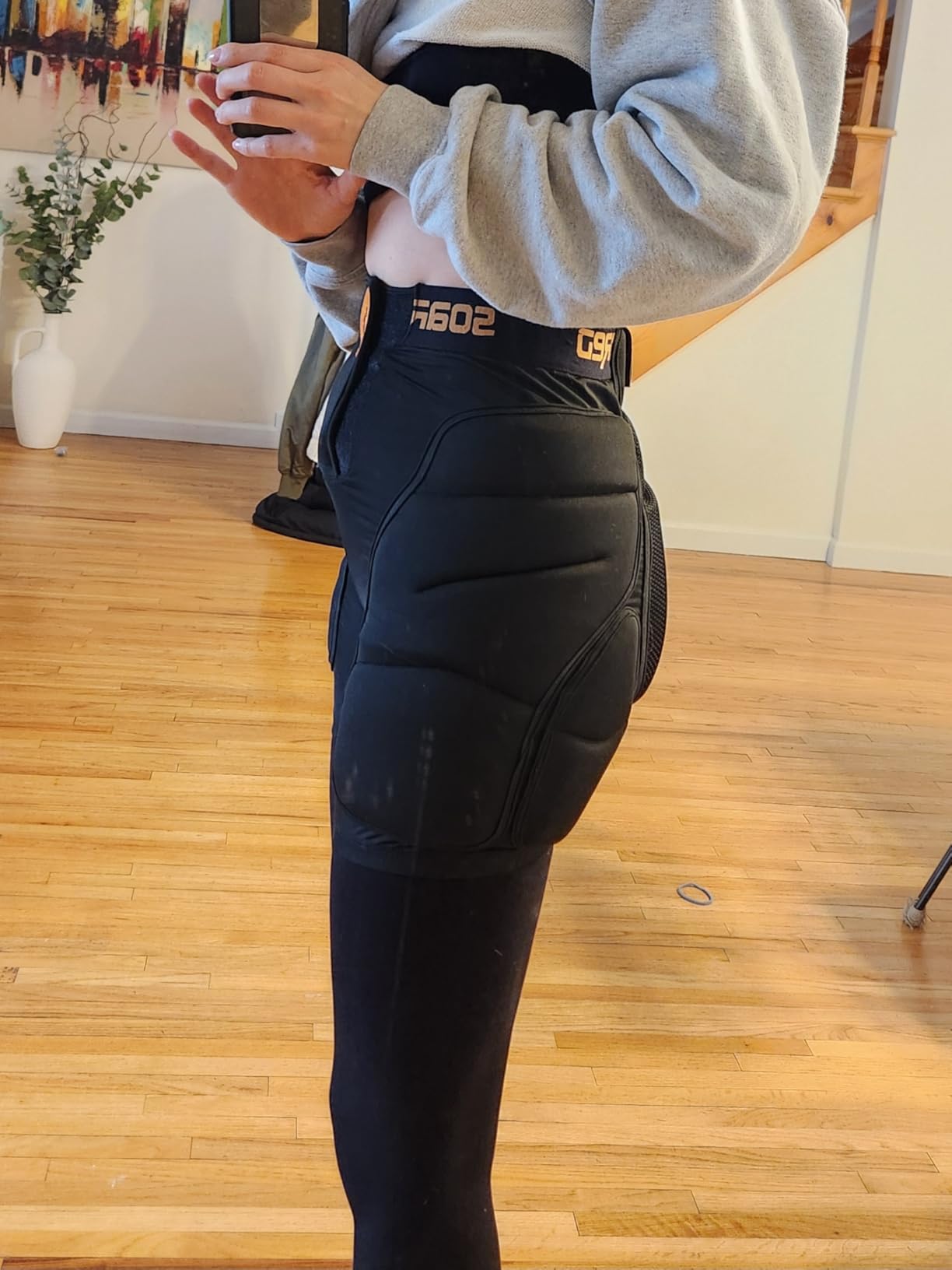 Soared 3D Protection Hip Butt Pads XPE Protective Paded Short | Tailbone Protective, Impact Crash Pad for Skiing Snowboard Skateboard customer photo 1