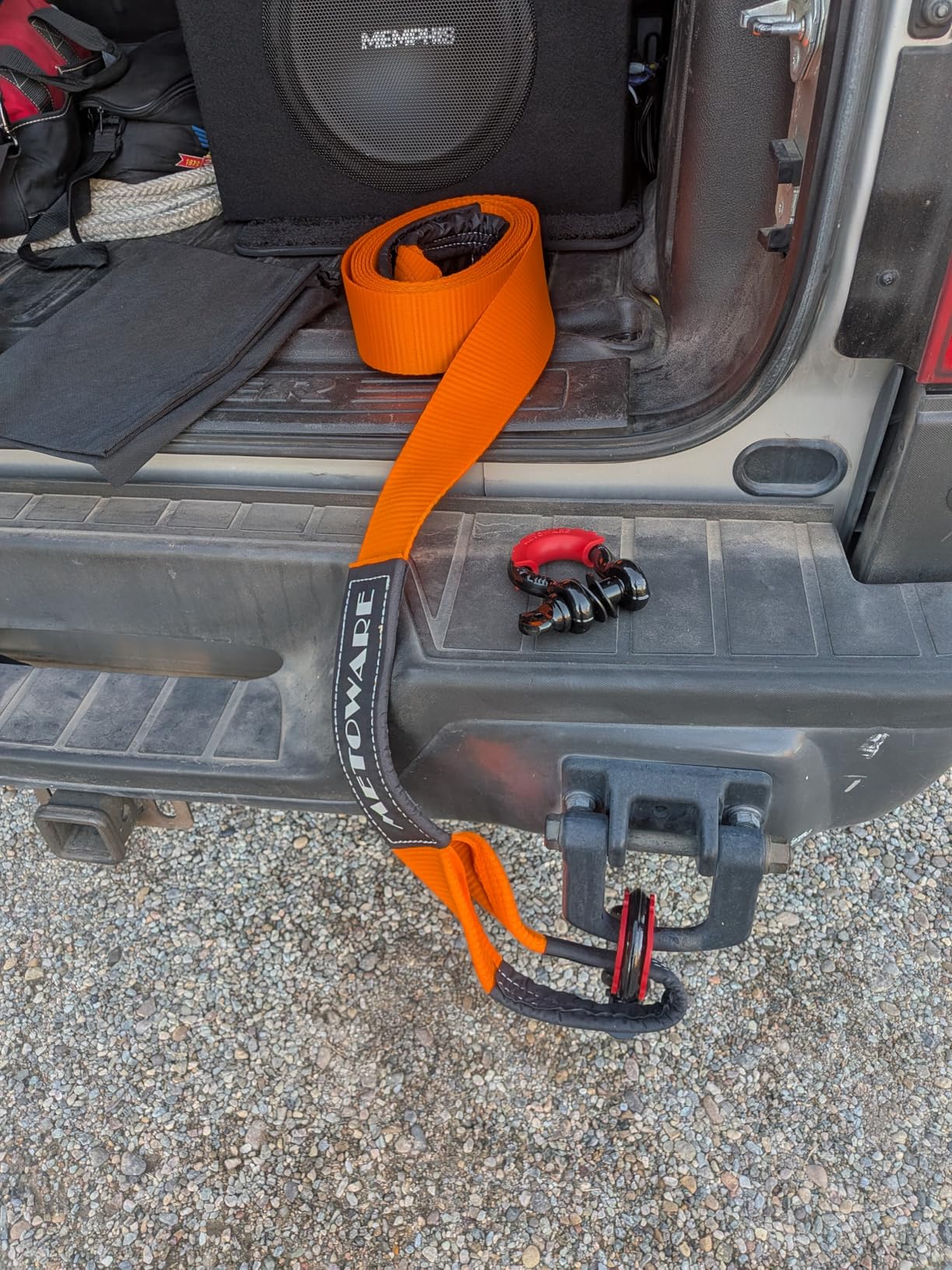METOWARE Heavy Duty Tow Strap Recovery Kit - 3
