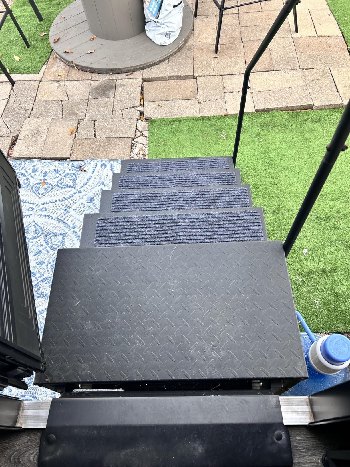ESUDNT RV Step Covers 4 Pack RV Step Rug, RV Stair Covers Carpets for Mobile Home, Camper, 24 inch Wide (24