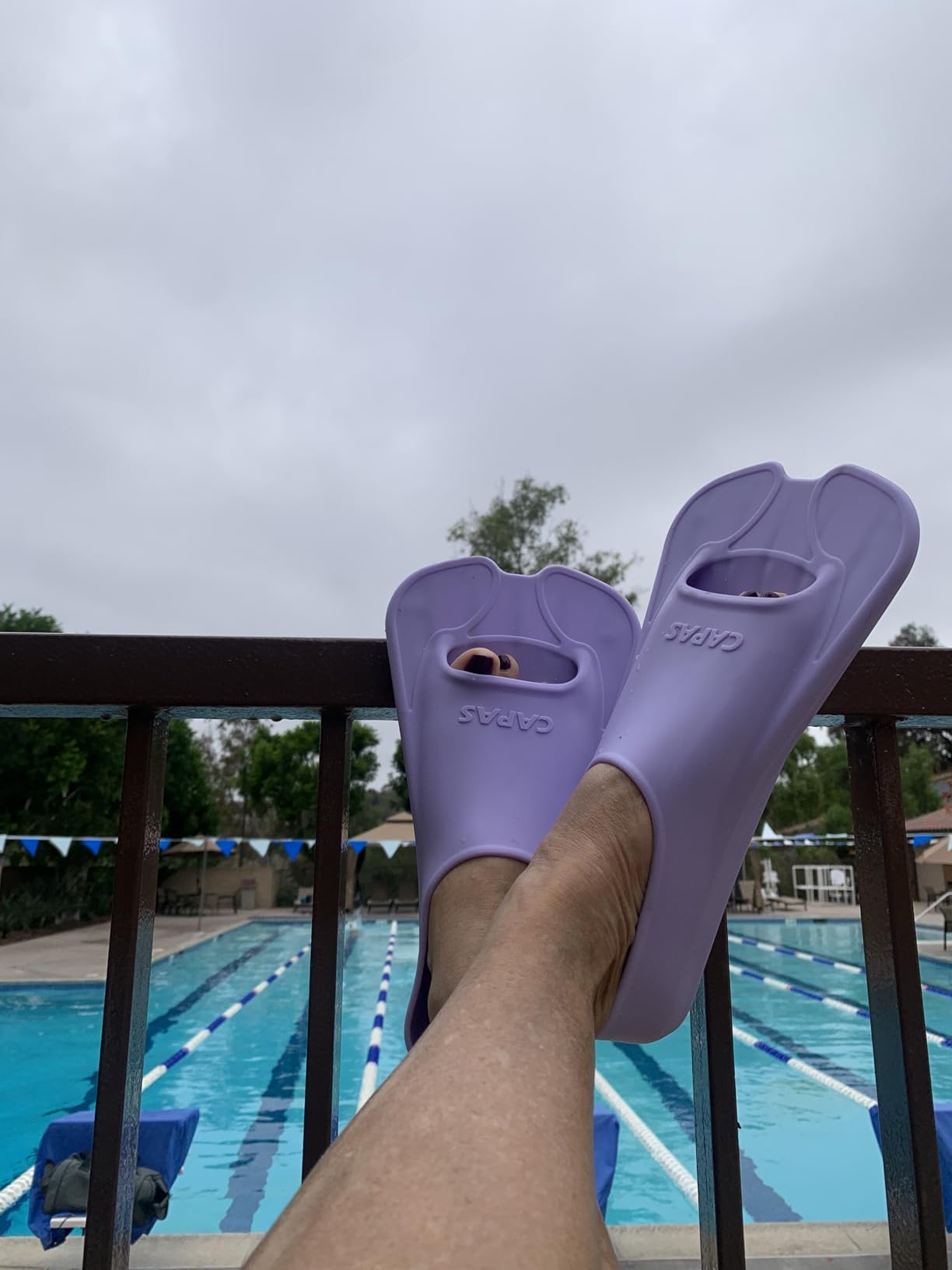 CAPAS Swim Training Fins, Short Blade Pool Lap Swimming Fins with Mesh Bag customer photo 1
