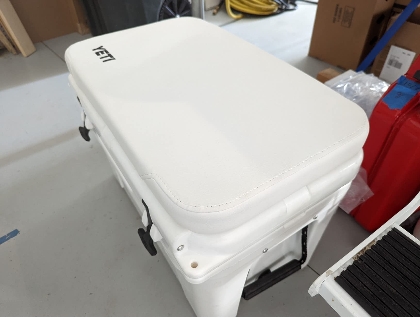 YETI Tundra Cooler Seat Cushion, Marine Vinyl White customer photo 1