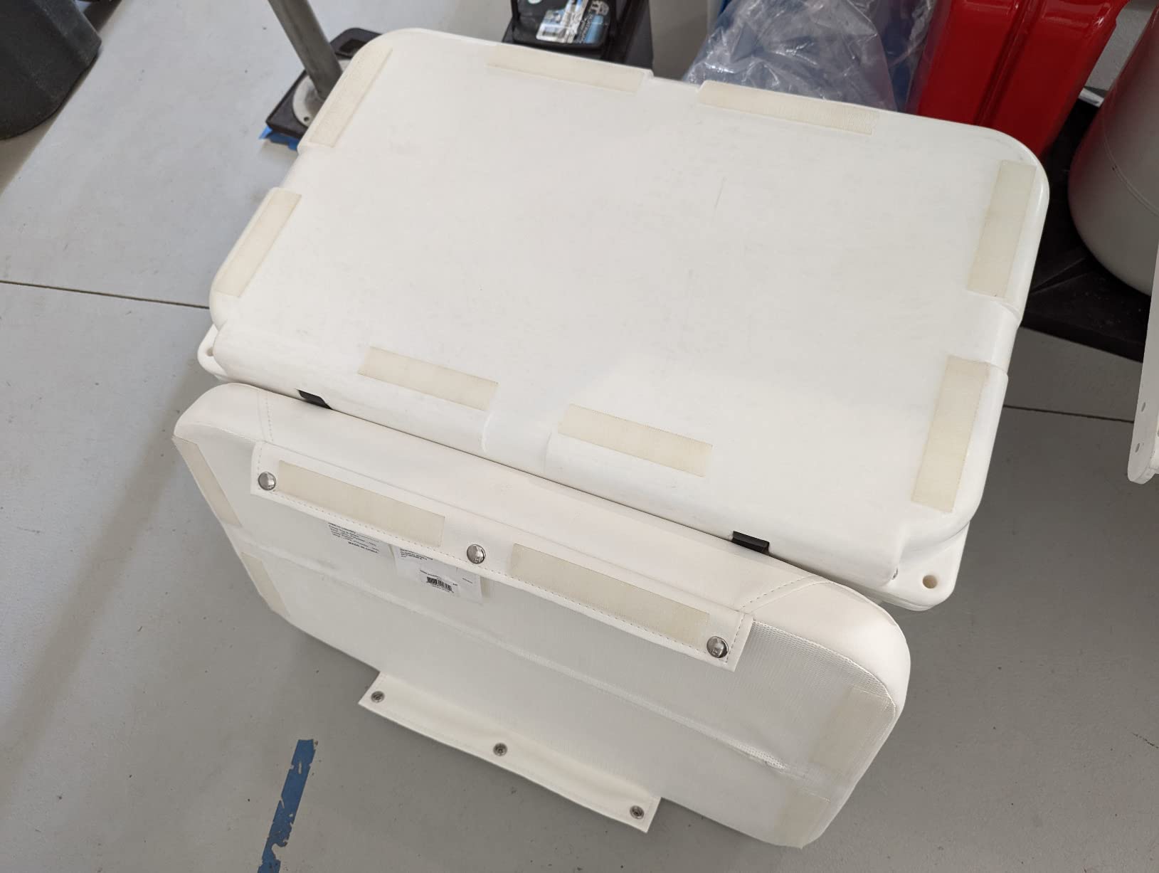 YETI Tundra Cooler Seat Cushion, Marine Vinyl White customer photo 2
