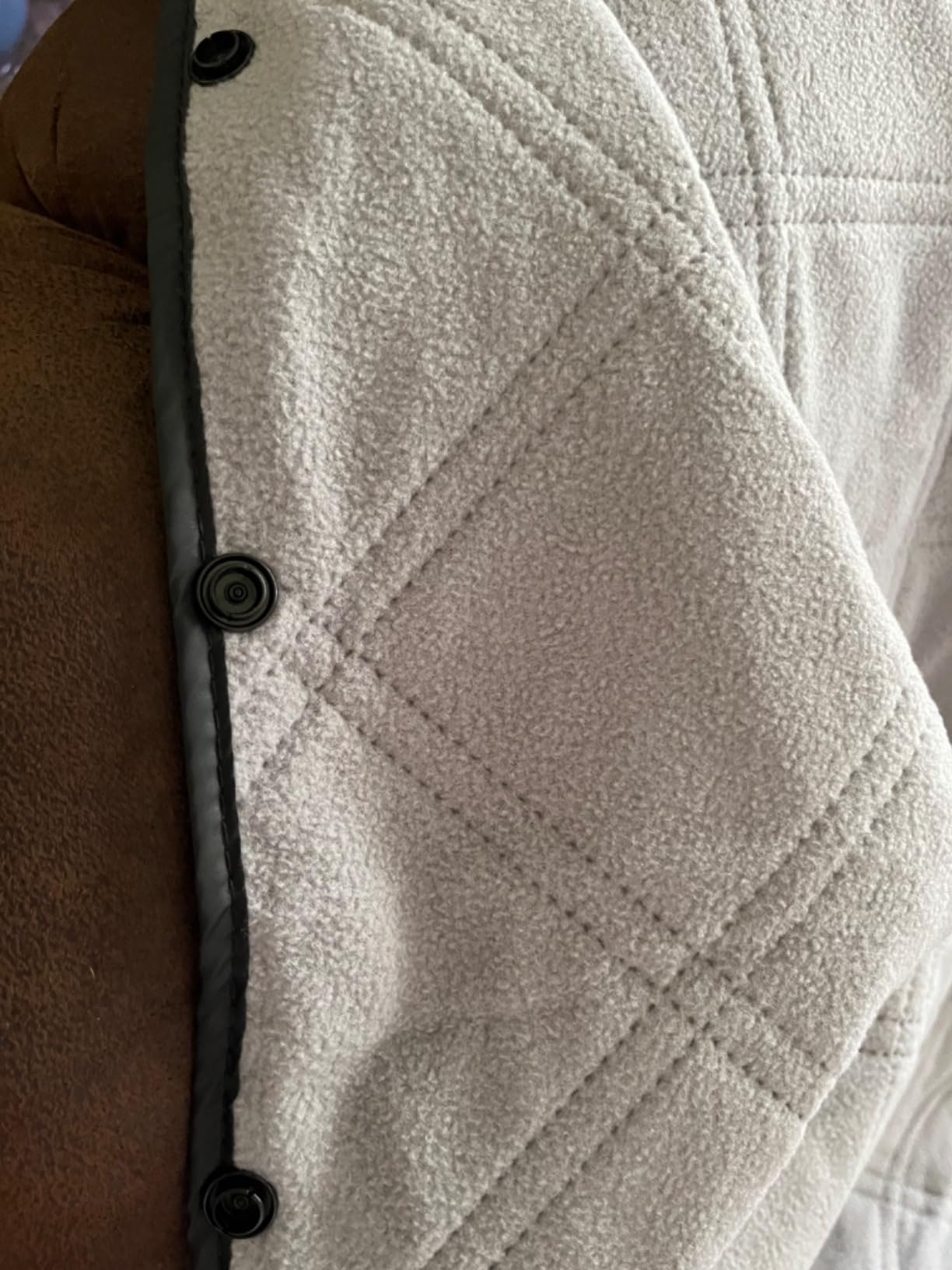 Outdoor Camping Blanket, Fleece Waterproof Stadium Blanket with Protable Bag, Lightweight for Cold Weather, Sports, Pet, Beach, Picnic, Stadium, Travel, Car, 79 * 54inch customer photo 1