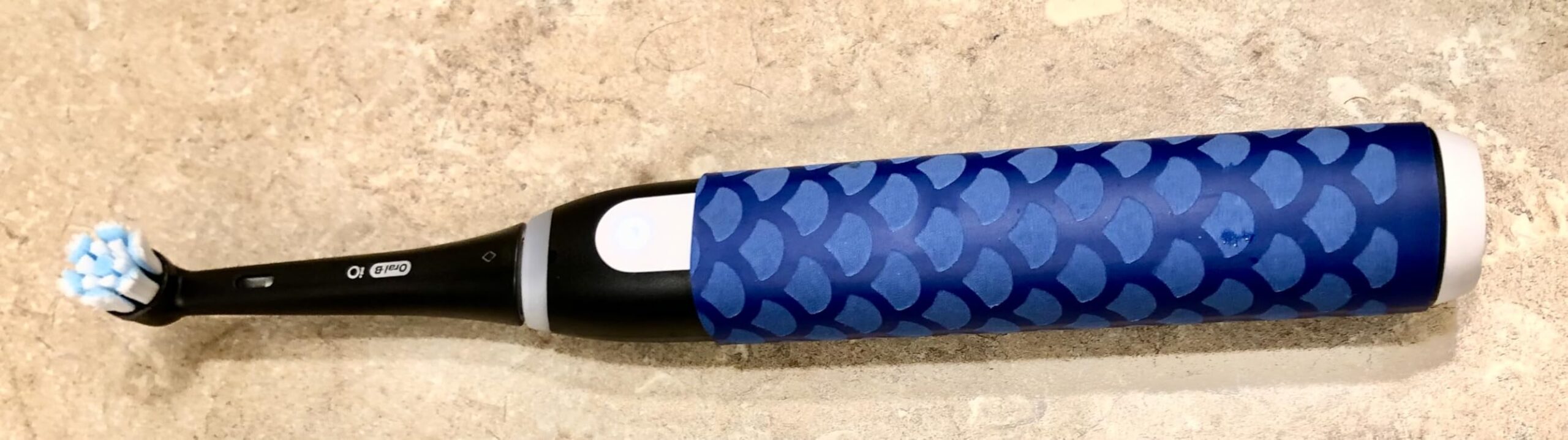 Greatfishing Fish Scale Pattern Heat Shrink Sleeve Wrap Fishing Bulding Handle Cork Rod Grip with Non Slip Waterproof and Insulation 40inch 5 Color 5 Size Choice Durable Repair (Black Diameter:30mm) customer photo 2