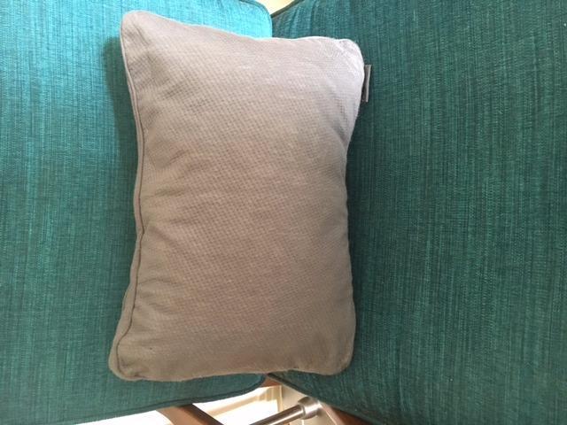 Coop Home Goods Nylon Camping and Travel Pillow Cover, Waterproof Camping Pillow Protector, Zippered Cover, Washable Travel Pillowcase (Grey) customer photo 2