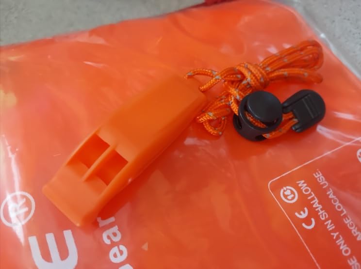 CooBigo 4Pcs Emergency Whistles, Loud Shrill Safety Whistle with Reflective Lanyard for Climbing Hiking Camping Boat Kayak customer photo 1