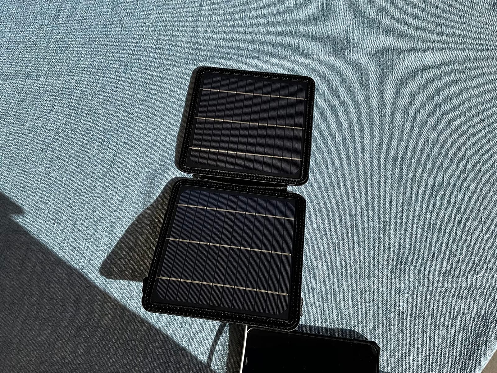 BLAVOR 10W Portable Solar Charger (5V/2A Max), Small Foldable Solar Panel with USB-C USB-A Outputs Compatible with Cell Phone Tablet, IPX4 Waterproof for Camping, Hiking, Backpacking customer photo 2