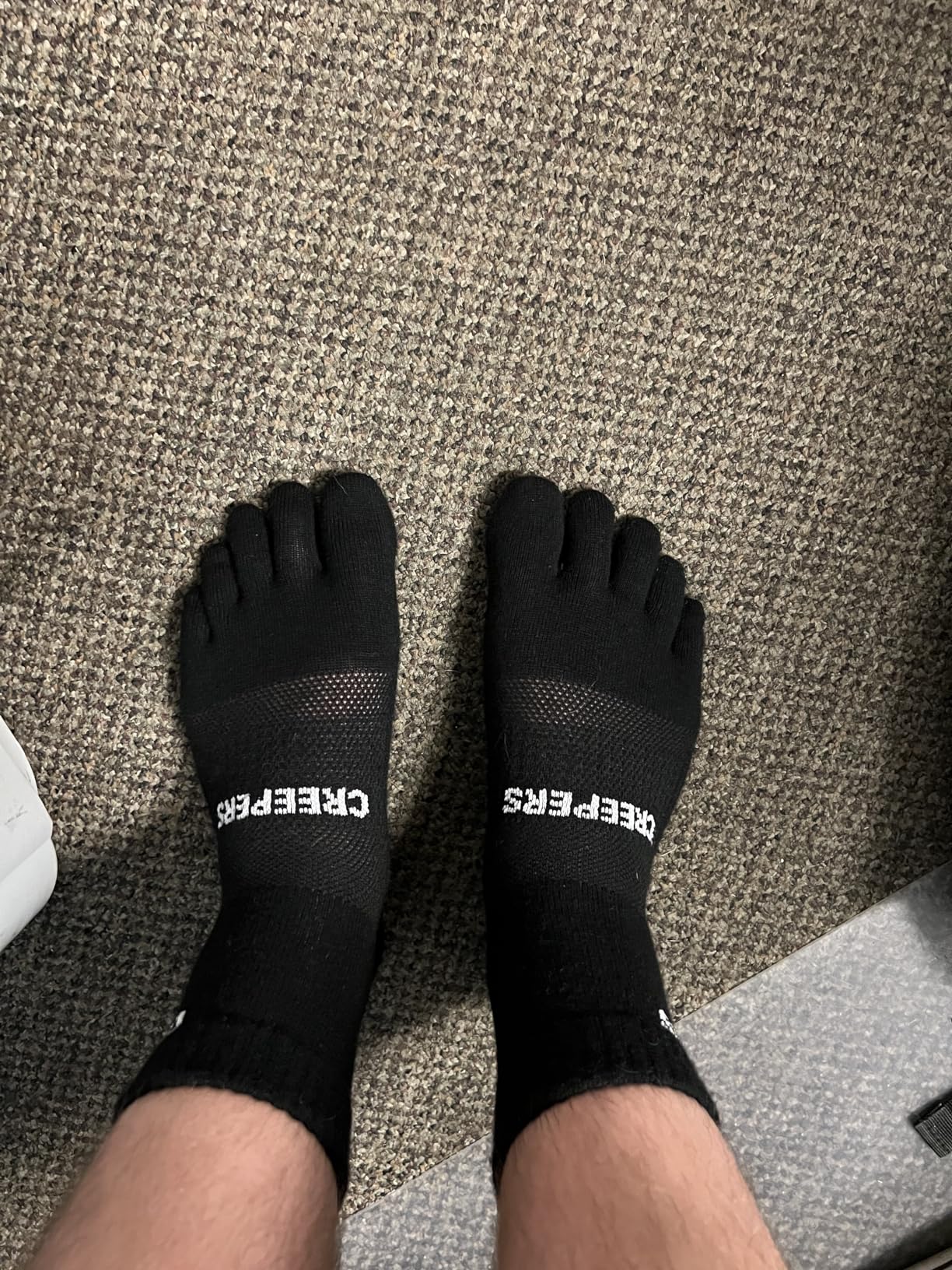 Creepers Anti-Blister Merino Wool Toe Socks - Quarter Crew | Running & Hiking, Unisex customer photo 1