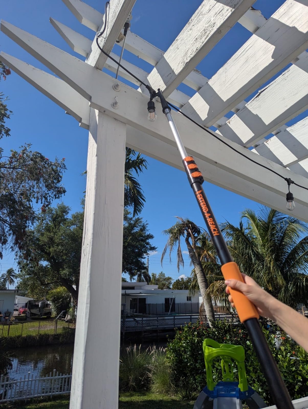 EXTEND-A-REACH Boat Hook for Docking with Telescoping Extension Pole | Durable, Floating, Lightweight & Sturdy Telescoping Boat Hook Pole // The Ultimate Pool for Docking, Push-Pull and Boating customer photo 2