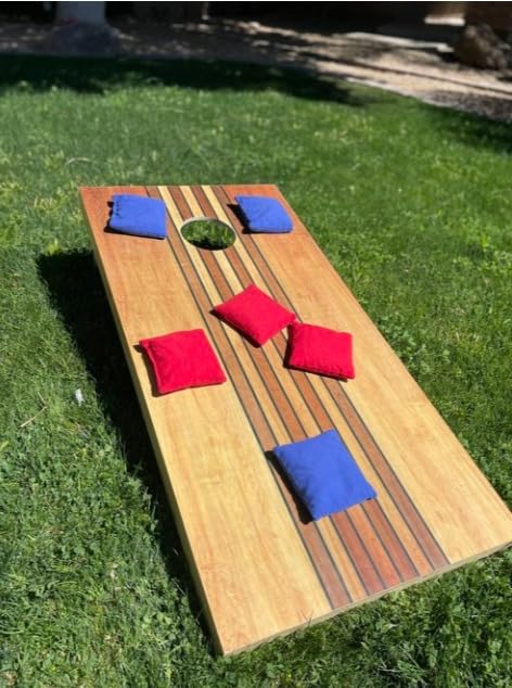 Tailgating Pros Cornhole Boards 4x2 Official Regulation Size - Wooden Design Cornhole Game Set with 8 Bean Bags, Carrying Case & Tote customer photo 1