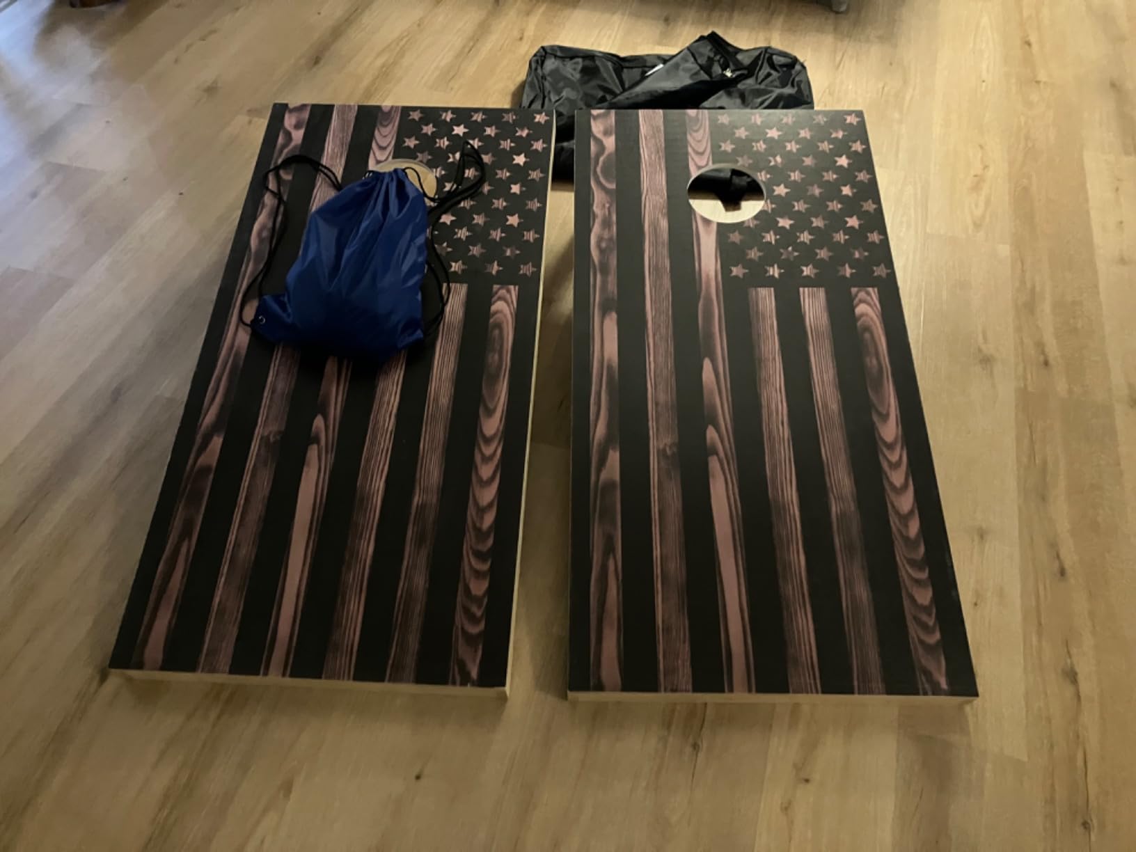 Tailgating Pros Cornhole Boards 4x2 Official Regulation Size - Wooden Design Cornhole Game Set with 8 Bean Bags, Carrying Case & Tote customer photo 2
