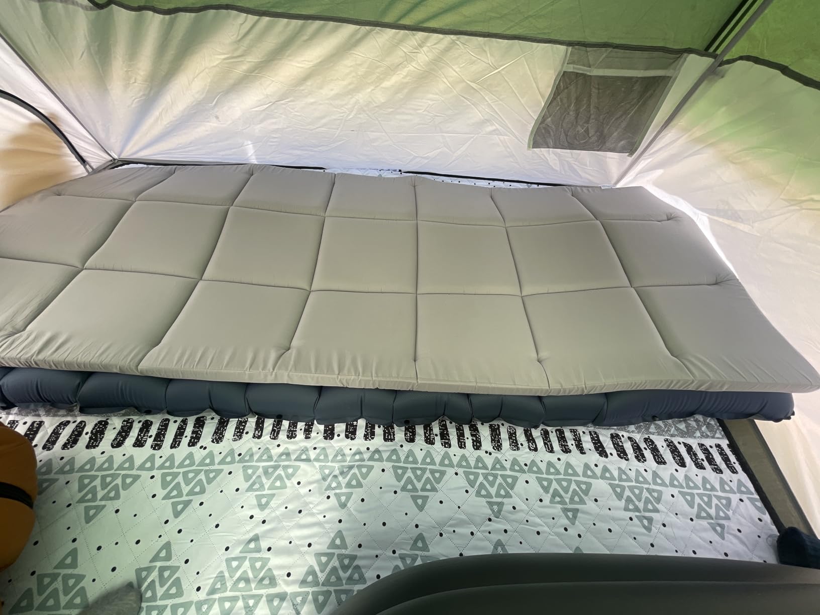 Cot Mattress Topper (Improved Thickness), Foam Quilted Pads for Camping, Soft Comfortable Sleeping Cot Mattress Pad Only, Camping Pad 75