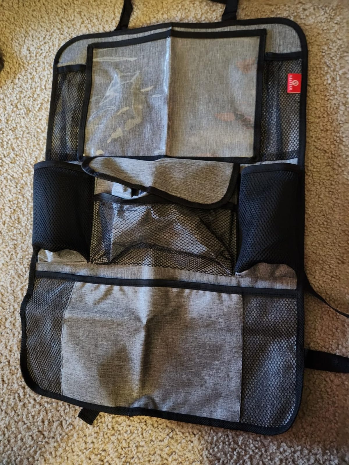 Helteko Car Seat Organizer, Ultra Version Kids Backseat Car Organizers and Storage, Waterproof Back Seat Protector Kick Mats with Tablet Holder 12 in, Car Accessories Interior and Travel Essentials. customer photo 2