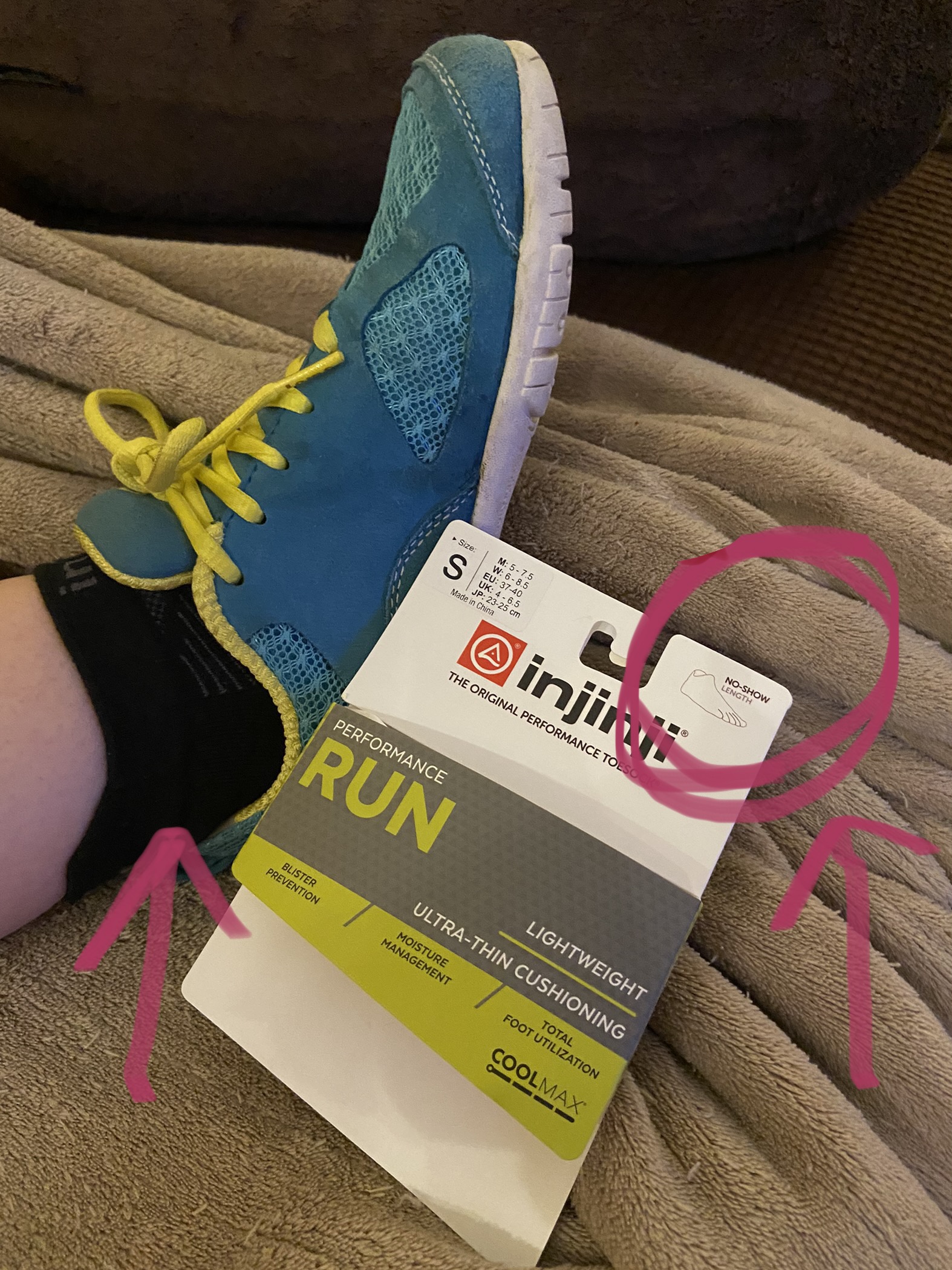 Injinji Women's Liner + Runner Mini Crew customer photo 1
