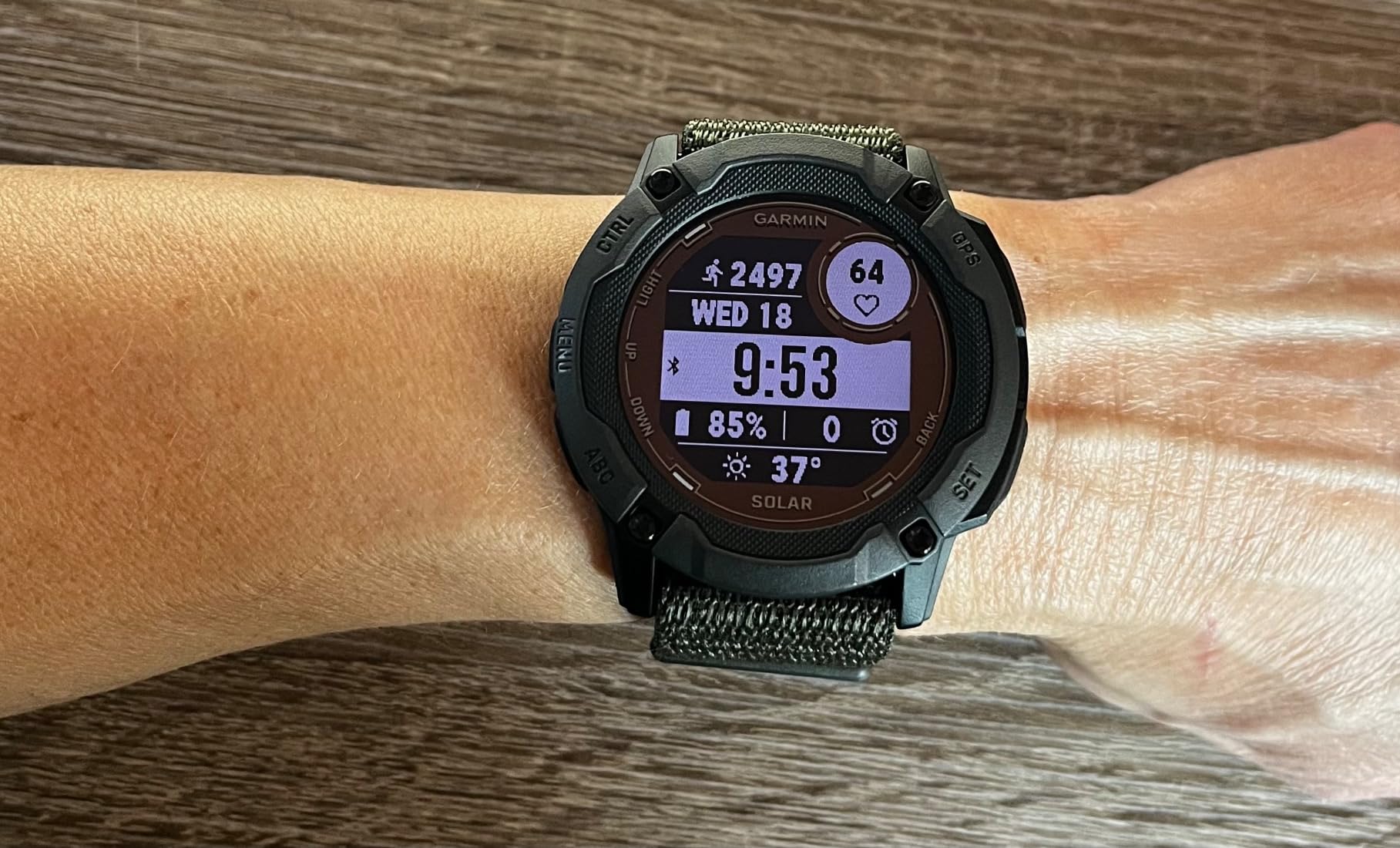 Garmin Instinct 2X Solar, Rugged Outdoor Smartwatch, 50mm, Graphite | Solar Charged, Built-In Flashlight, Multi-Band Frequency Support, ABC Sensors, Tracback Routing, Reference Points customer photo 1
