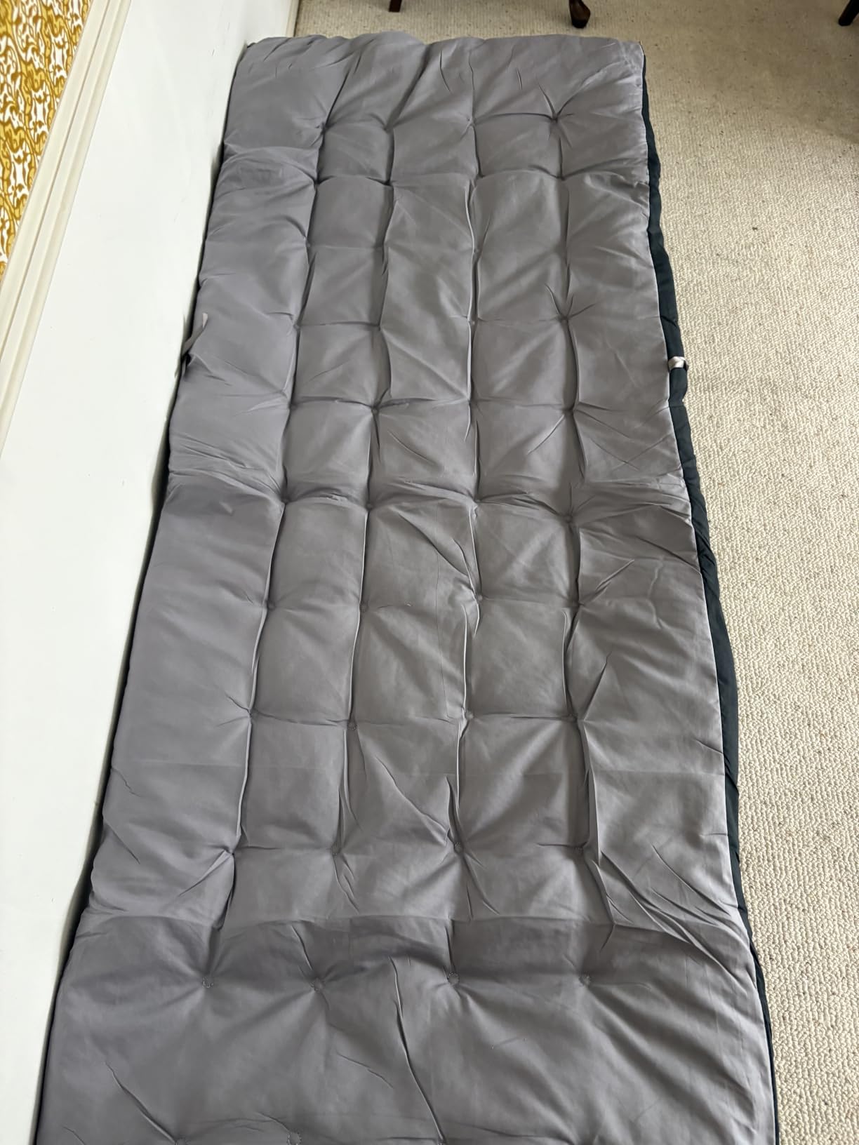ABORON Extra Wide 28-Inch Folding Camping Cot for Adults with Mattress | 440 lbs Capacity Heavy-Duty Steel Frame, 1200D Oxford, Quick-Folding, Removable Mat And Carry Bag For Camping and Travel customer photo 2