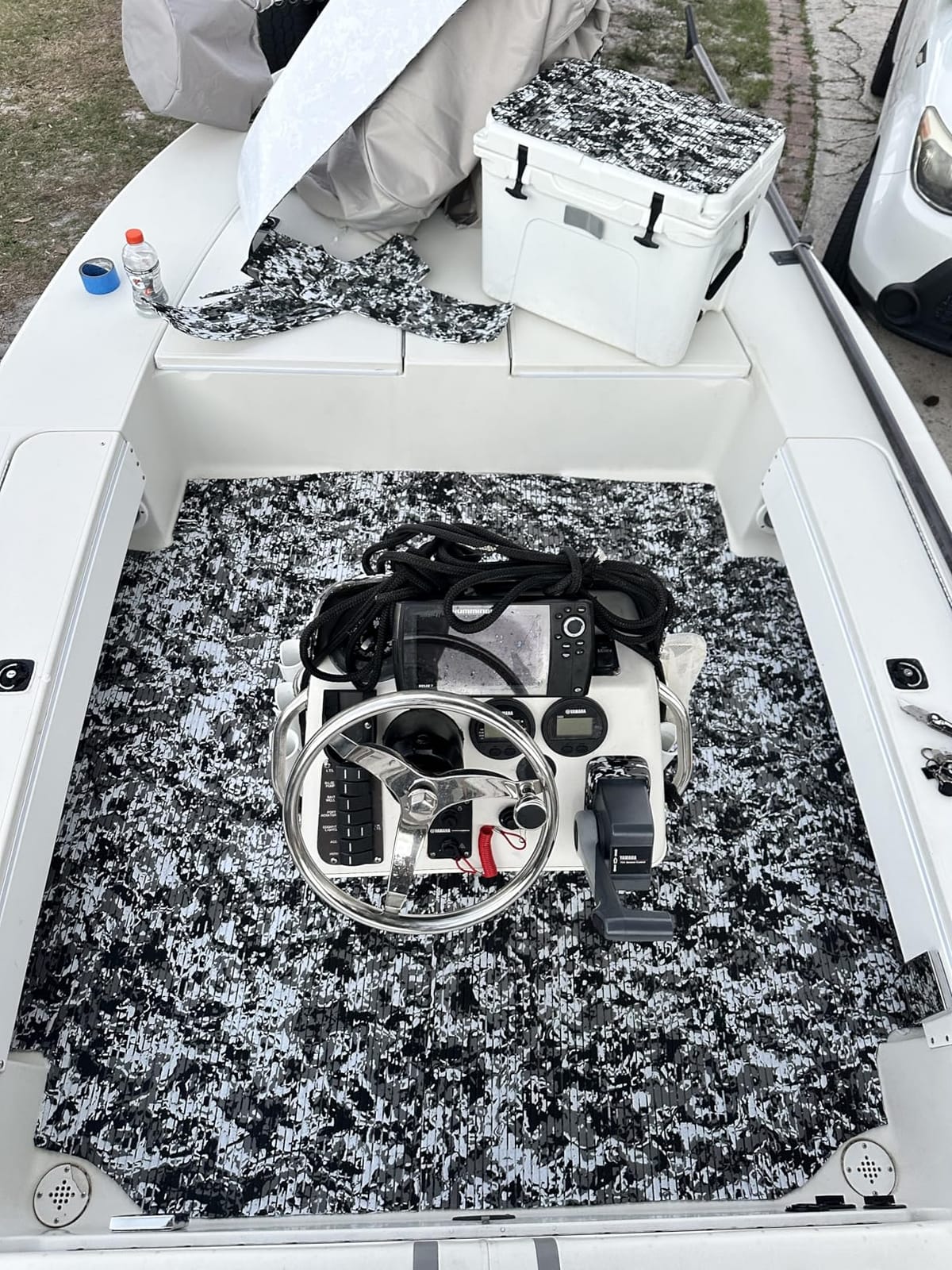 FOCEAN Boat Flooring EVA Foam Boat Decking Marine Flooring Camo Self-Adhesive Marine Mats for Jon Boats Bass Boat Kayak RV 94.5