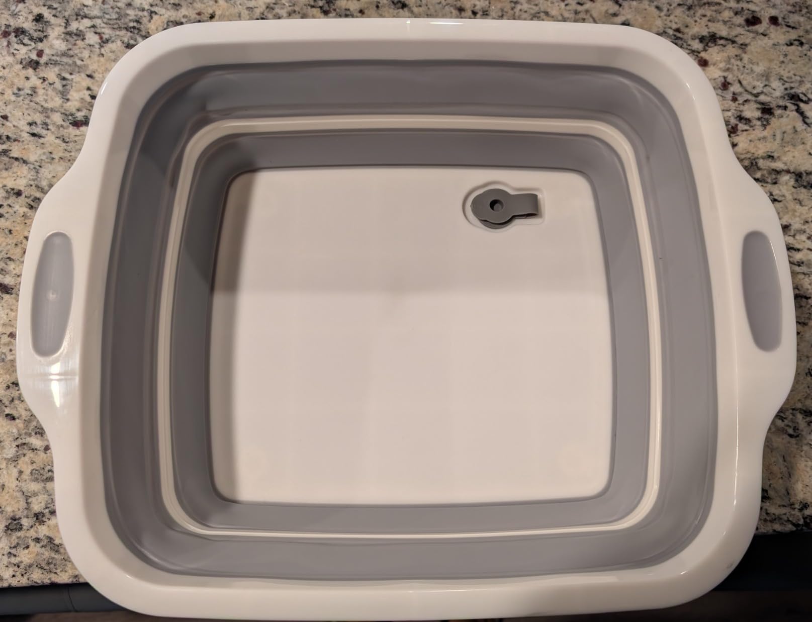 2 Pack Collapsible Cutting Board, Foldable Dish Tub with Draining Hole, Portable Chopping Board with Colander, 3 in 1 Multifunction Camping Sink for Washing Dish, Bowl, Vegetables and Fruit customer photo 1