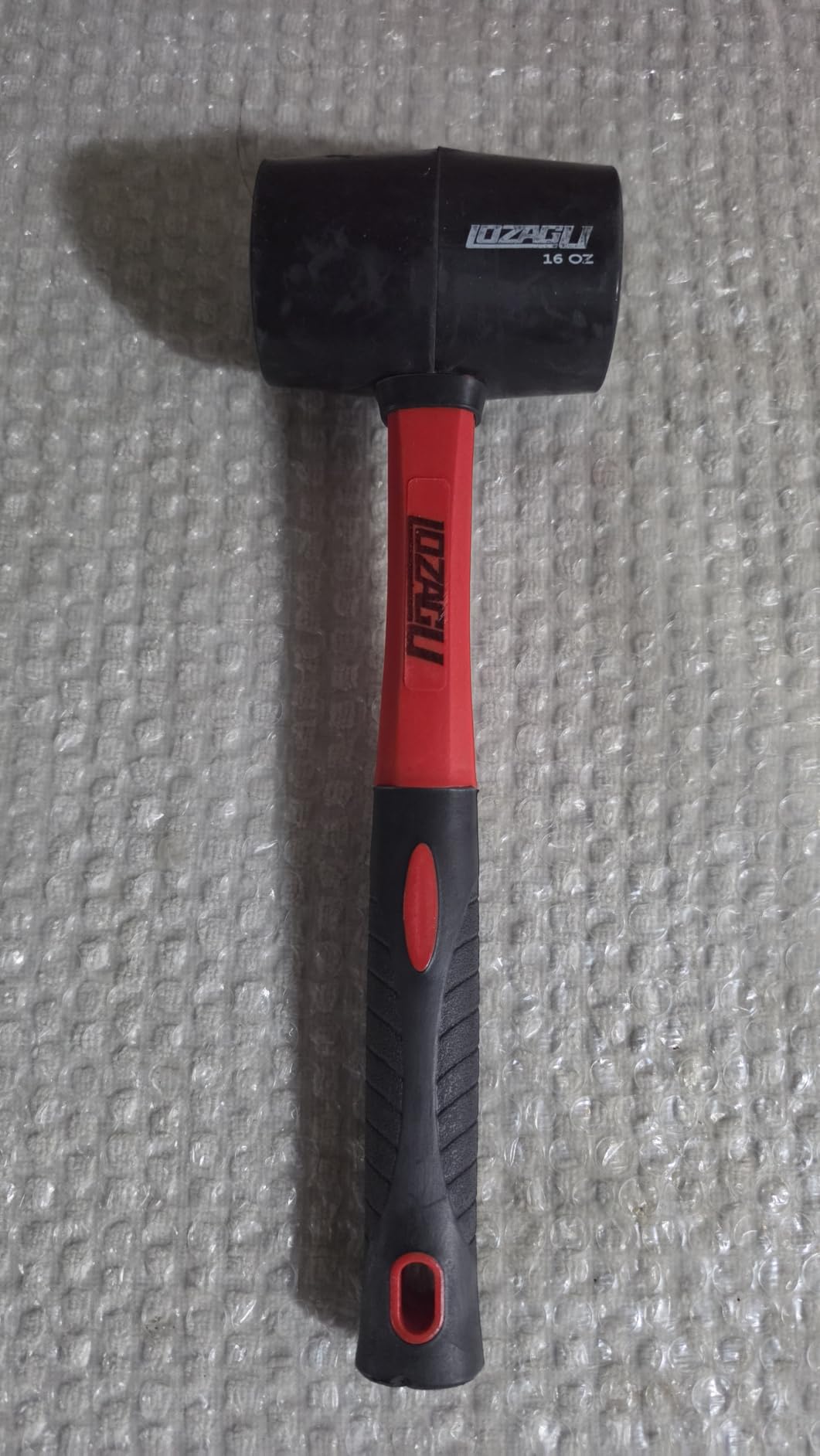 16oz Rubber Mallet Hammer, Fiberglass Handle, Rubber Mallet for Flooring, Tent Stakes, Woodworking, Camping, Soft Blow Tasks without Damage customer photo 2