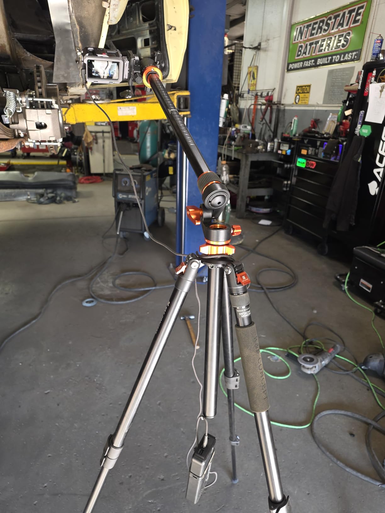 K&F CONCEPT 90''/230cm Ultra High Camera Tripod T254A7+BH-28L | Horizontal Overhead Shooting, Metal Ball Head, 10KG Load Capacity, Detachable Monopod, Flexible Travel Tripods customer photo 2