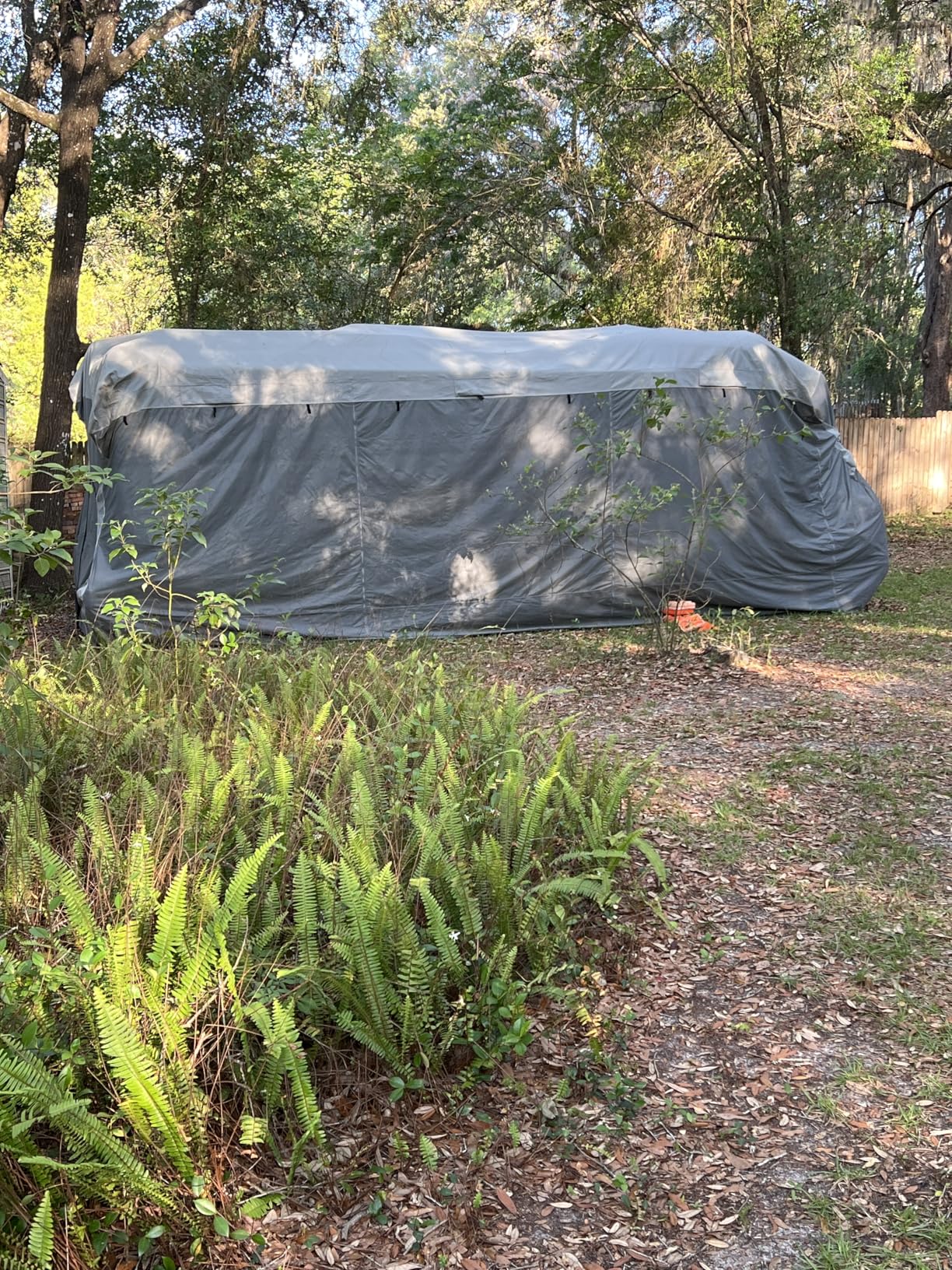 Teardrop Travel Trailer Cover - 8'-10' Fits R-Pod & Clamshell Trailers, 7 Layers Top Heavy Duty Waterproof Camper Cover with Windproof Strap customer photo 2