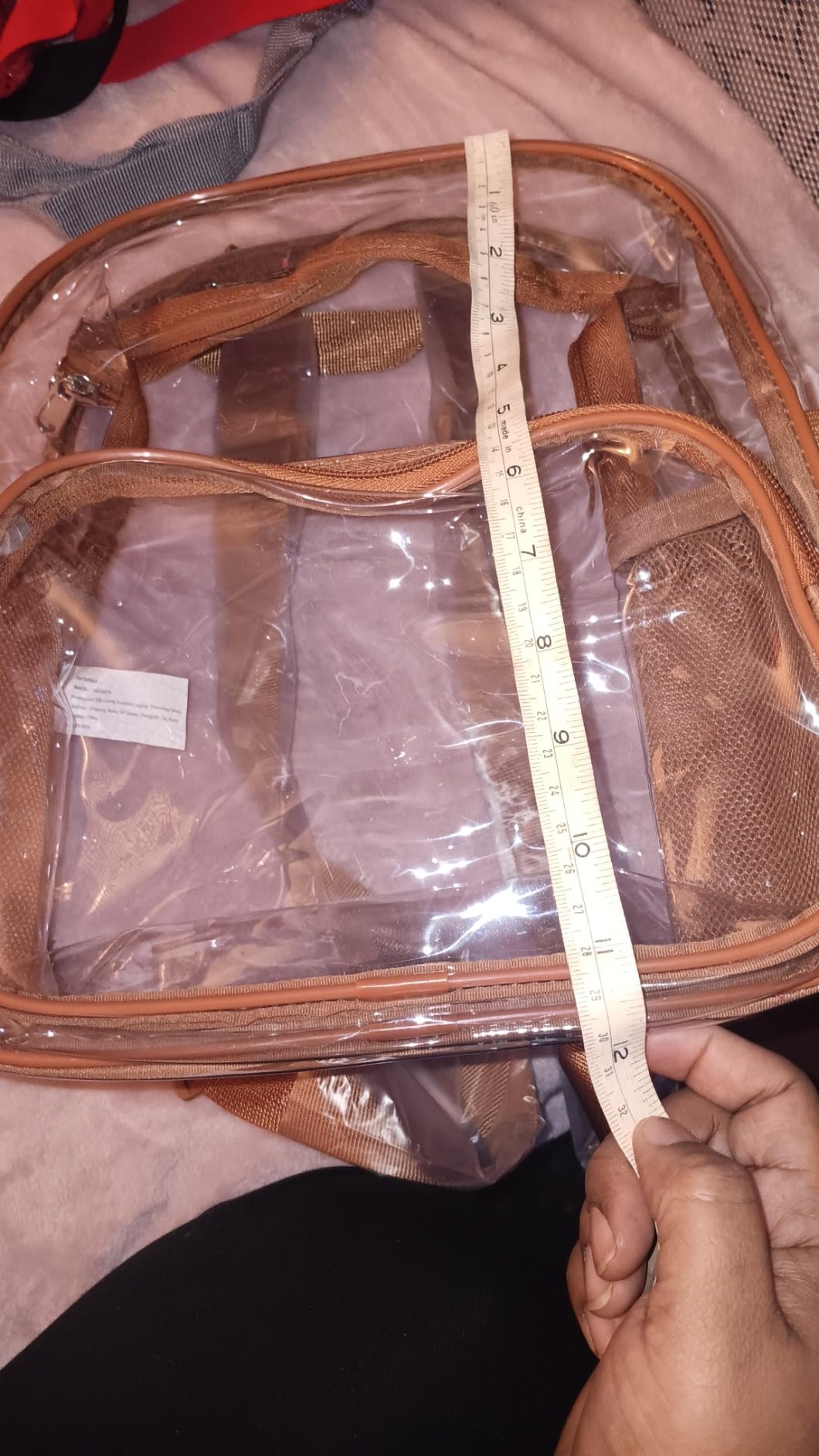 Clear Backpack for Stadium Events Stadium Approved Fashion Women Backpack customer photo 2