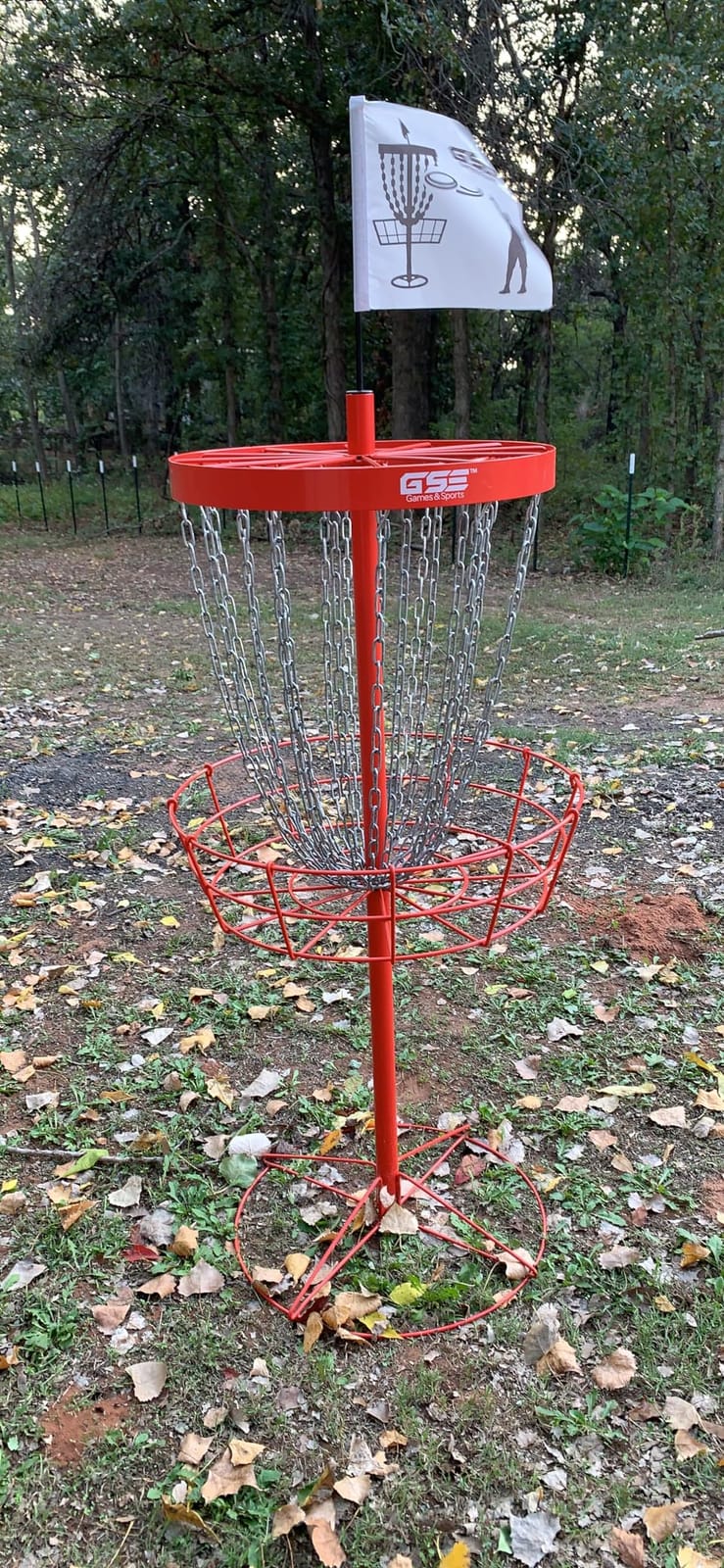 GSE Deluxe 24-Chain Disc Golf Basket, Portable Regulation-Size Goal Target, PDGA-standard, all-metal collapsible frame customer photo 1
