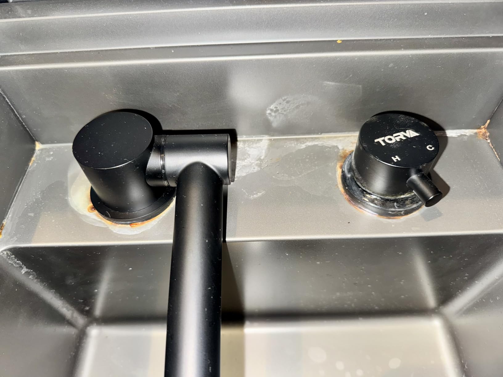 TORVA RV Kitchen Sink, 13 x 15 x 9 Inch Undermount Bar Sink Premium Stainless Steel Single Bowl Sink with Faucet, Cutting Board, Dark Grey customer photo 2