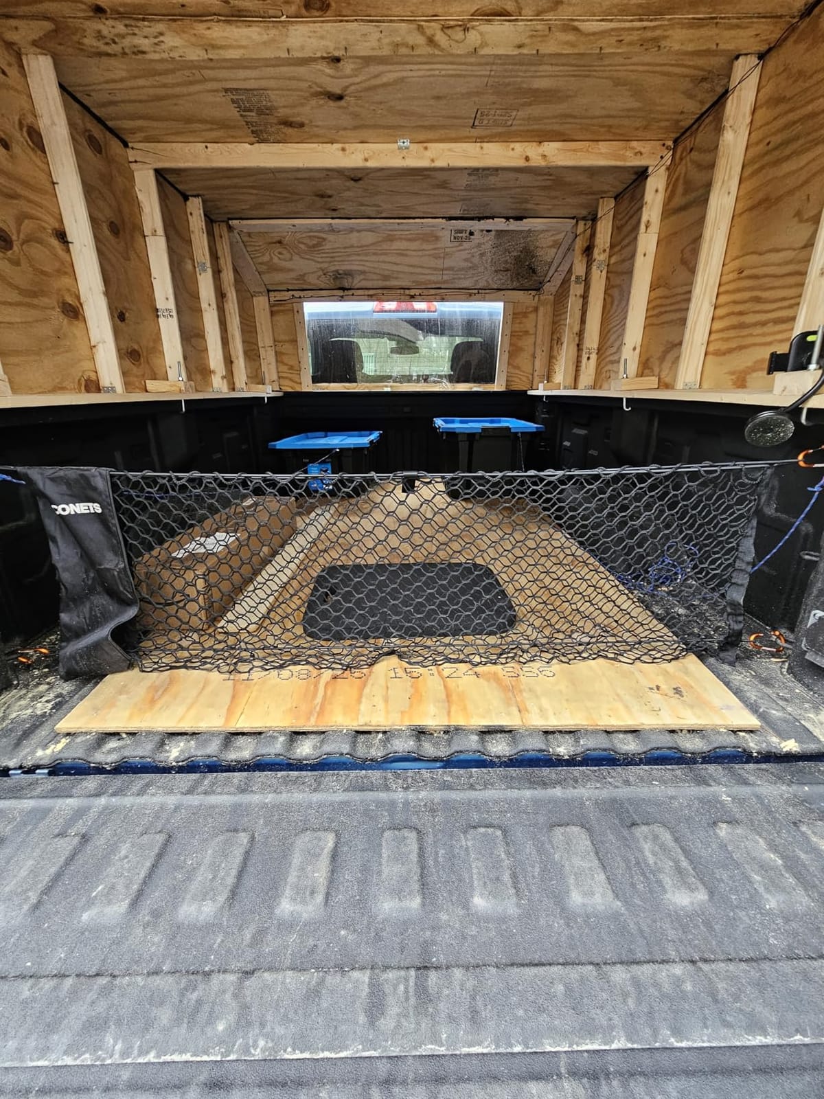 TacoNets Envelope Cargo Net for GMC Sierra & Chevy Silverado - Fits 2013-Current - Upgraded 5mm Bungee - Integrated Storage Bag - Heavy Duty Carabiners - Designed in USA customer photo 2