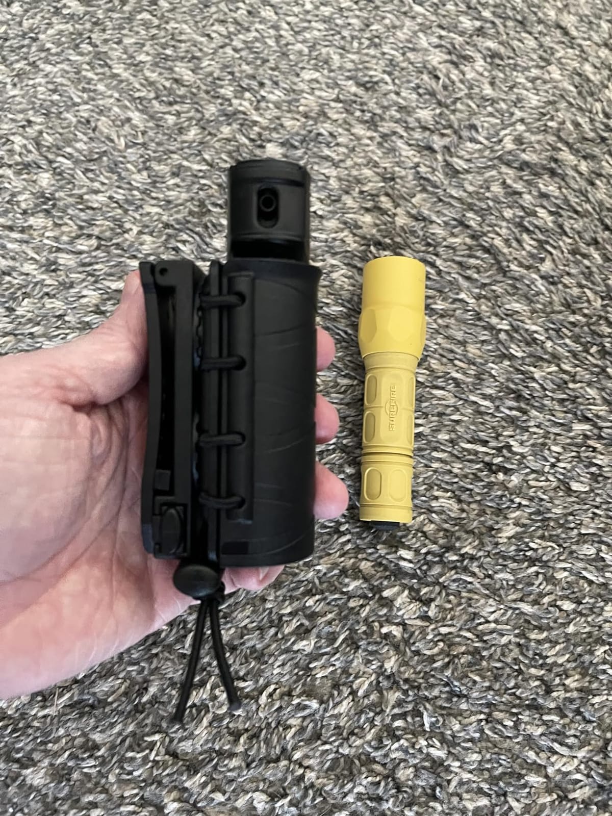 TACNEX Flashlight Holder for Duty Belt Tactical MOLLE Torch Holster Rotatable Light Carry Case Pouch fit 1