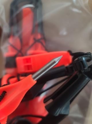 Gisafai 4 Pcs Retractable Ice Safety Pick for Ice Fishing, Orange, Retro customer photo 1