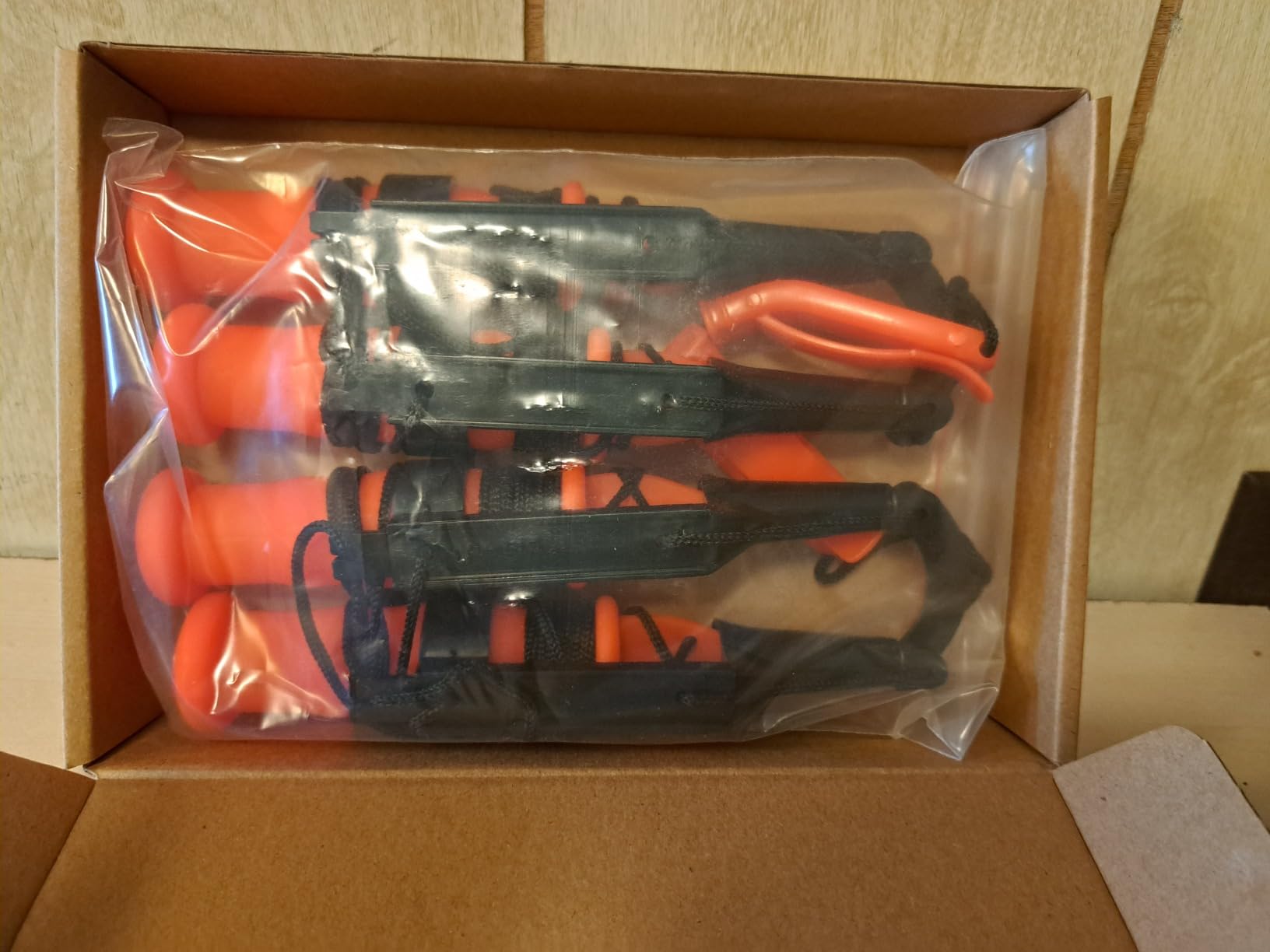Gisafai 4 Pcs Retractable Ice Safety Pick for Ice Fishing, Orange, Retro customer photo 2