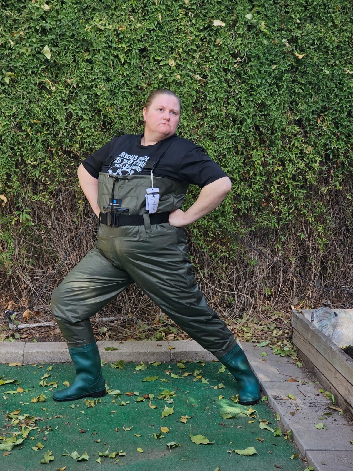 Trudave Chest Waders for Men with Boots, 2-Ply Nylon/PVC Waterproof Fishing & Hunting Waders for Men and Women customer photo 2