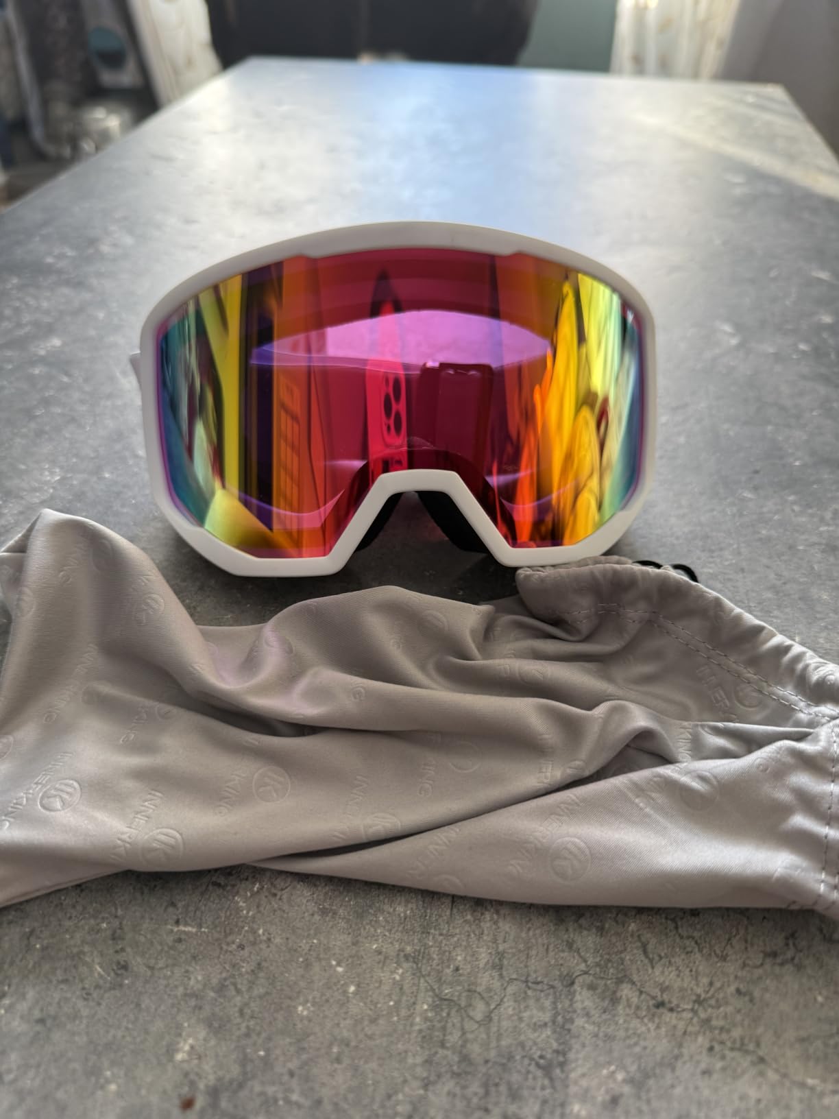 EXP VISION Ski/Snowboard Goggles for Men Women, OTG Snow Goggles Anti Fog UV Protection customer photo 1