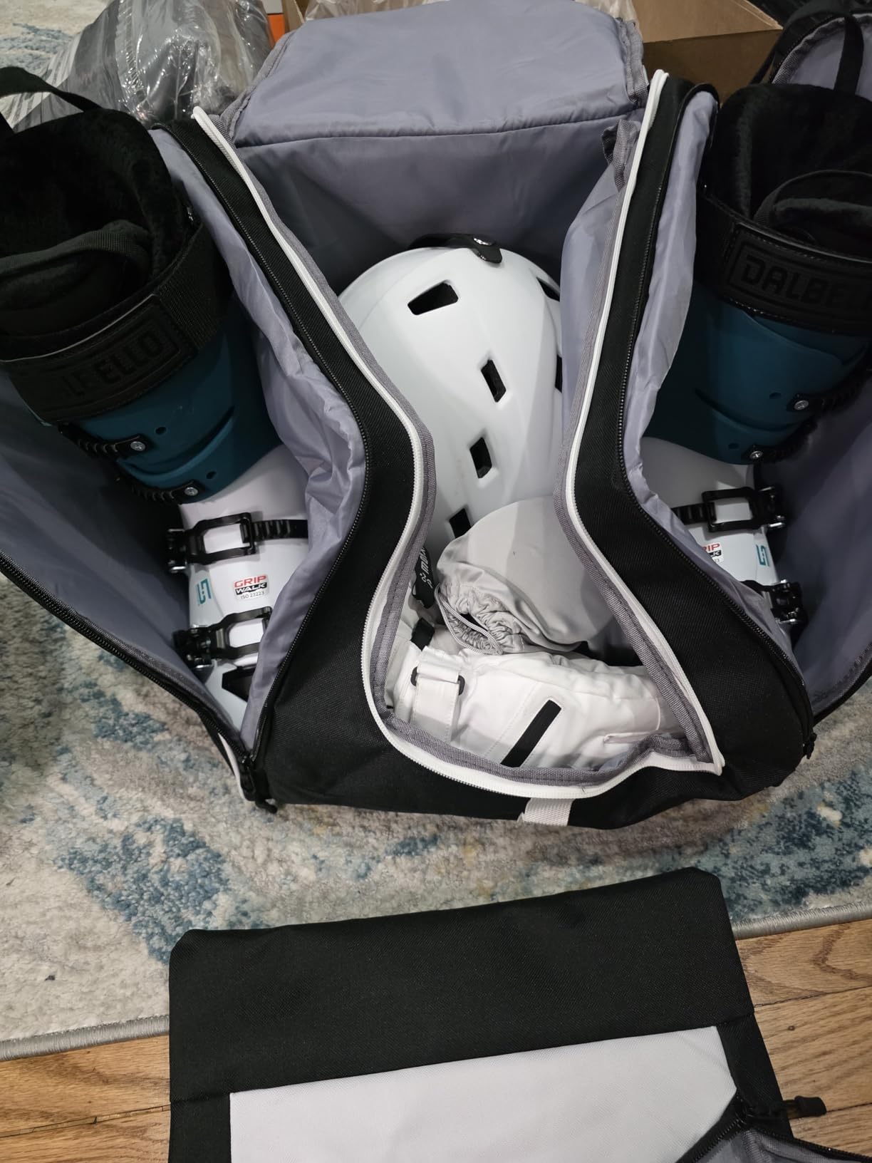 GoHimal Ski Bag & Boot Bag Combo, Padded Ski Carrier | Fits Skis Up to 200CM, Fits Boots Up to US13, Safety Reinforced, Water-Resistant, Ski Travel Bag customer photo 2
