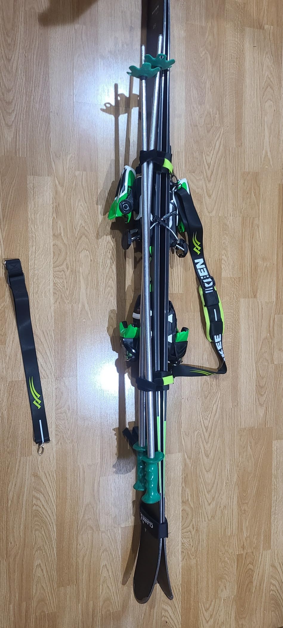 Hikeen Ski Strap, Pole and Boot Ski Carrier Strap for Easy Transportation of Your Skiing Accessory,Features Adjustable Anti-Slip Shoulder Comfortable Walking, Skier Gift customer photo 1