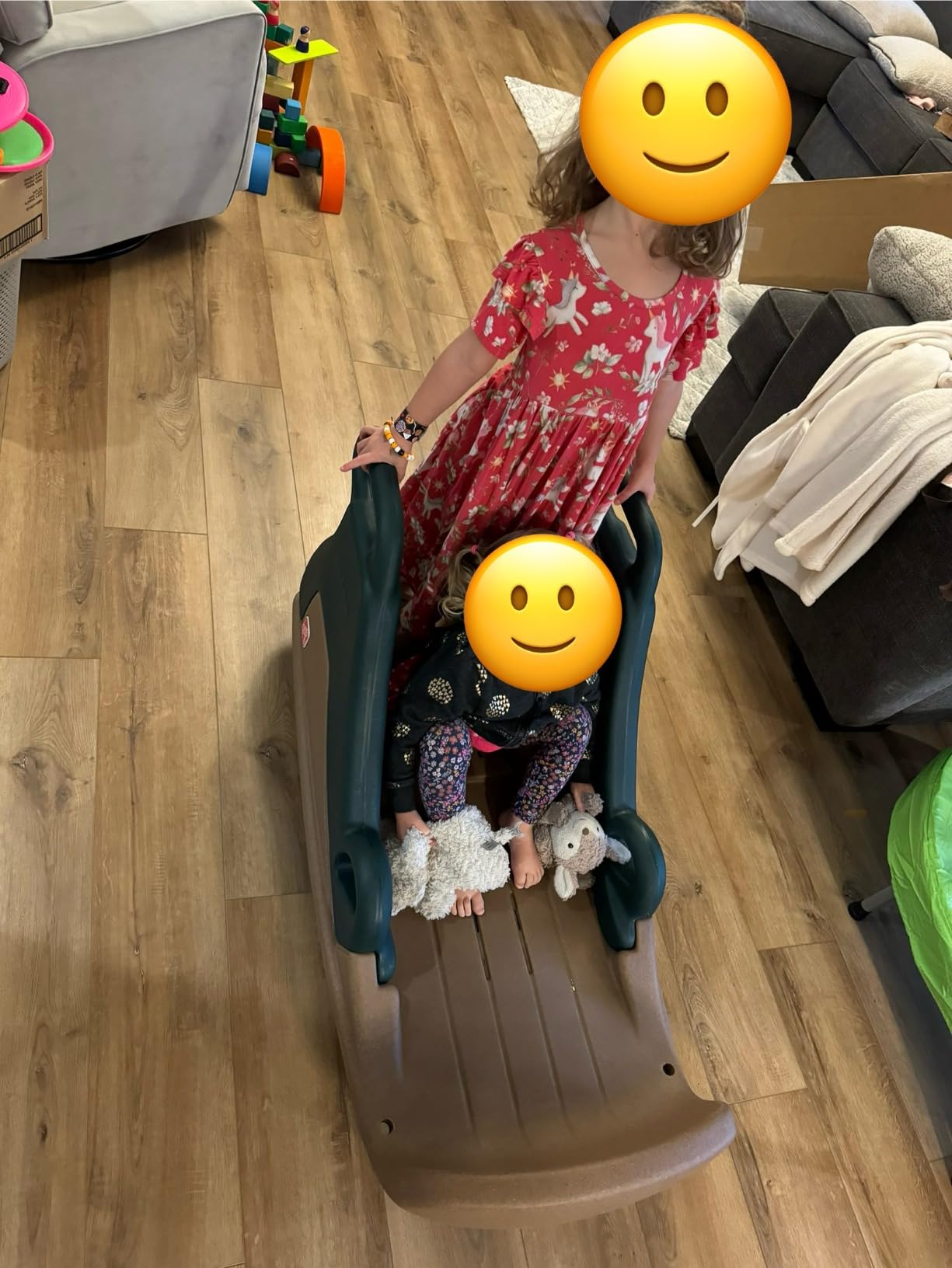 Step2 Snow Runner, Kids Ride On Toy and Outdoor Snow Sled and Toboggan, Fits 2 Riders, Made of Durable Plastic, Max Weight 120 lbs., for Toddlers 3-6 Years Old customer photo 1