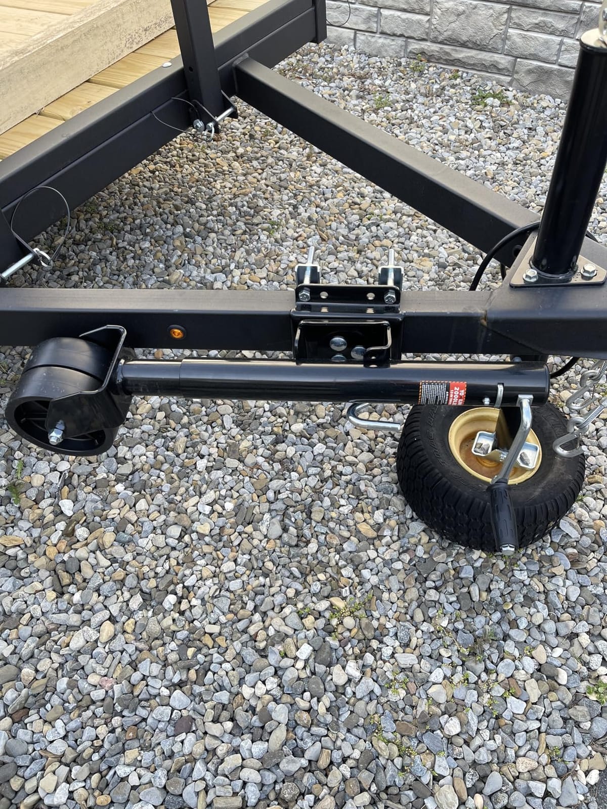 YOMILINK 2000 lbs Trailer Jack with Dual Wheel, Heavy Duty Swivel Boat Jack, 12