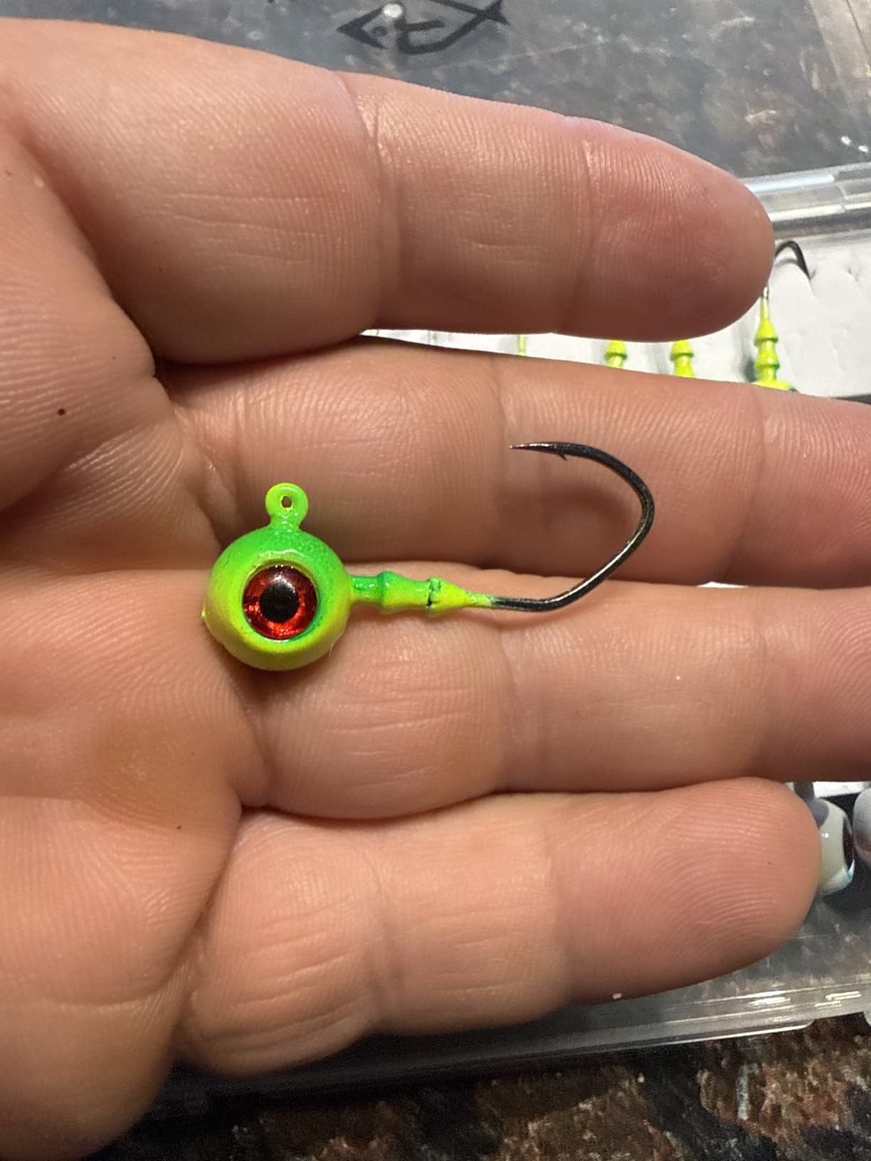 LUCKYFISHING Jig Heads Crappie Jigs Walleye Jigs Heads for Fishing Gifts for Men 1/16oz 1/8oz 1/5oz 1/4oz 3/8oz customer photo 1