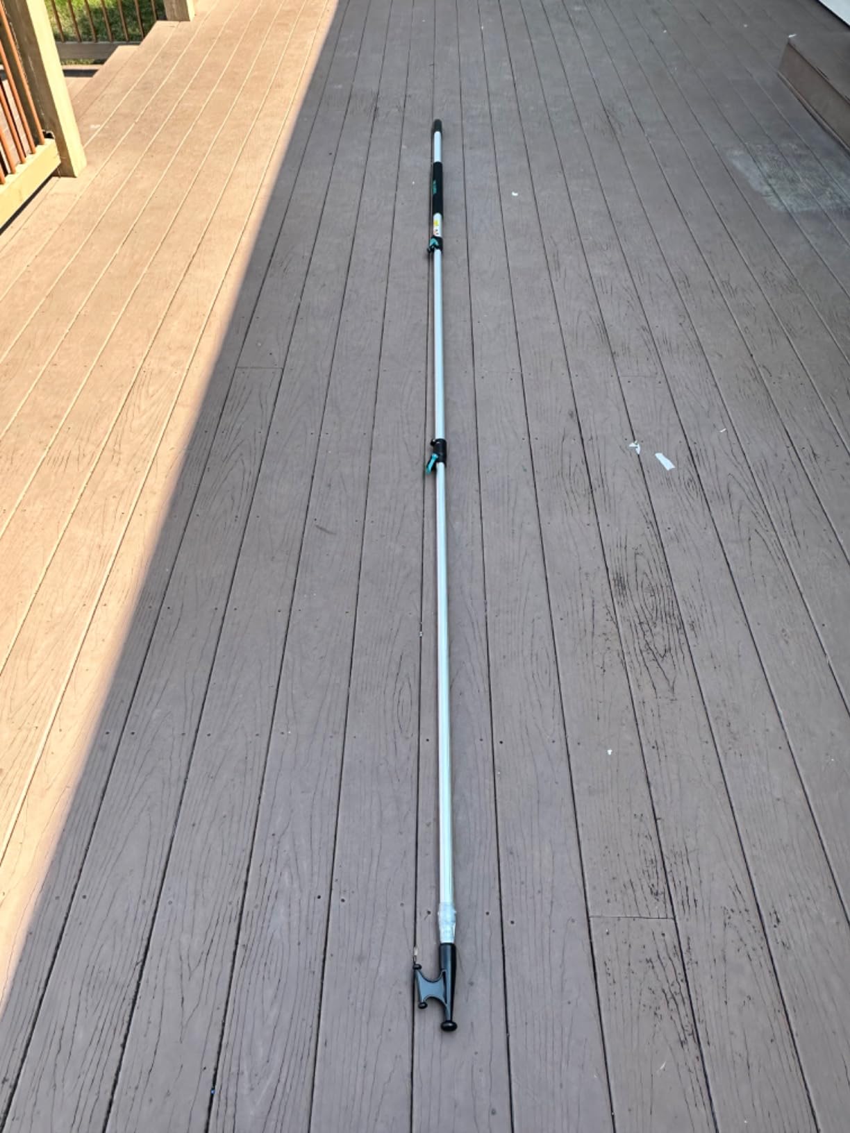 TelesPro 5-12FT 3-Stage Telescopic Aluminum Pole Boat Hook: Versatile Docking Pole for Easy Boat Handling, Sturdy and Durable Design, Ideal for Pushing and Pulling Boats in Any Water Conditions customer photo 1