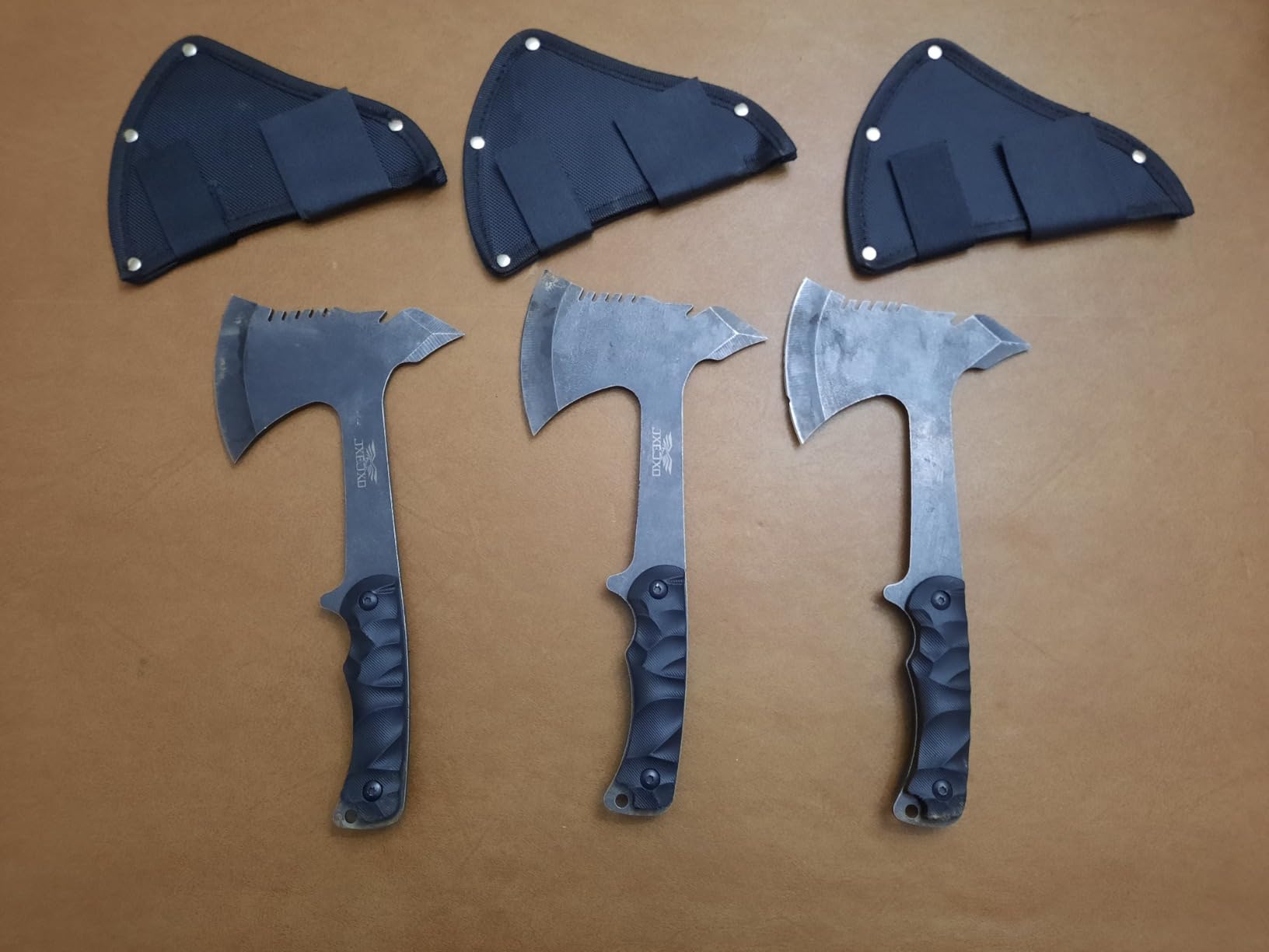 Throwing Axe Sets, Overall 10.2in 3Pack Throwing Tomahawk, Full Tang 420HC Stainless Steel, Design for Axe Throwing Recreation and Competition customer photo 2