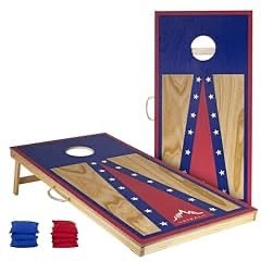 Himal Cornhole Board Set, 4 x 2 ft Regulation with 8 Corn Hole Toss Bags | Wooden Cornhole Outdoor Toss Set for Backyard, Tailgating, Camping & Beach Activities customer photo 1