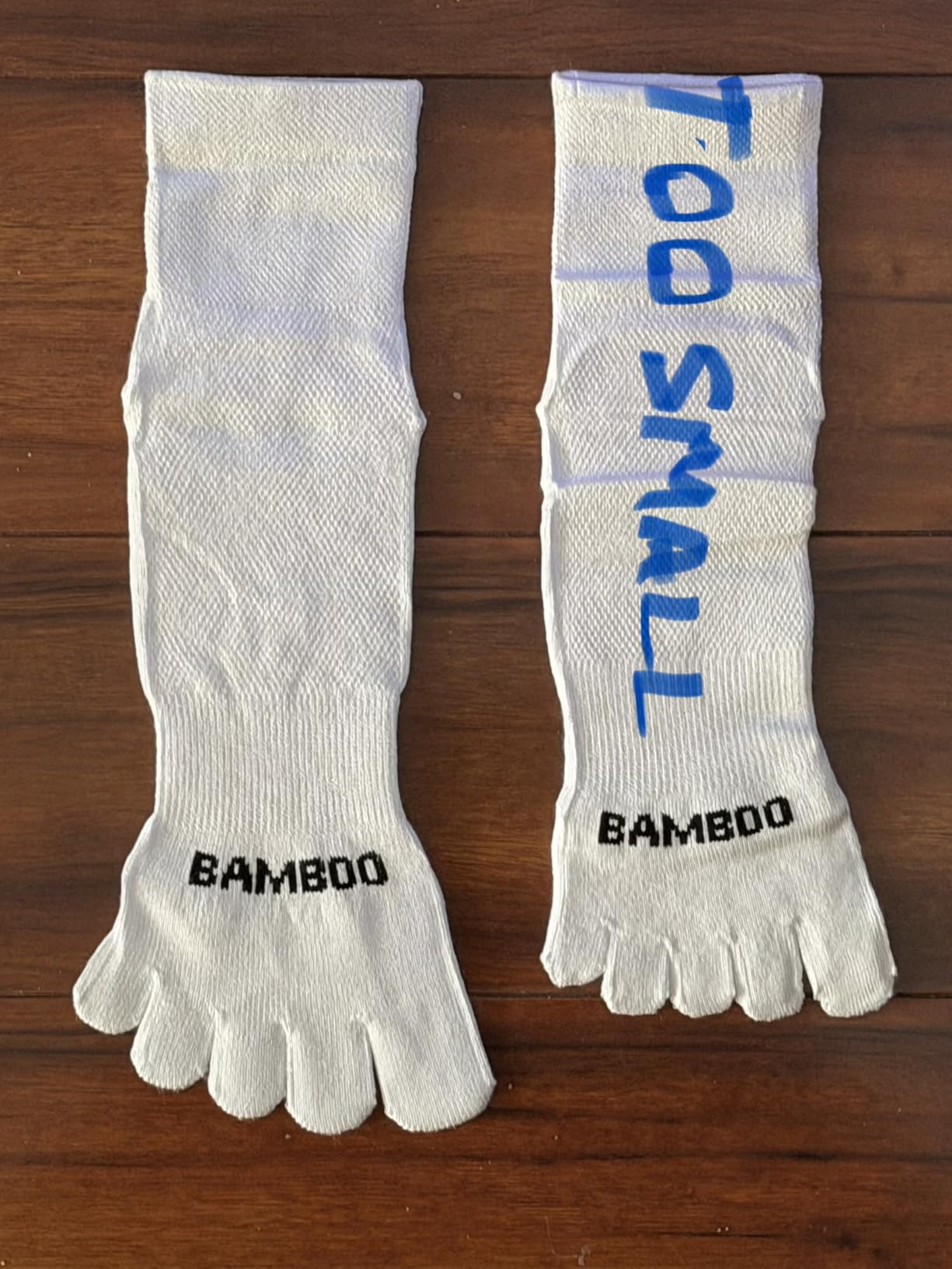 3 Pairs Toe Socks for Men Women,Viscose Bamboo Breathable Athletic Running Five Finger Ankle/Quarter Socks customer photo 1